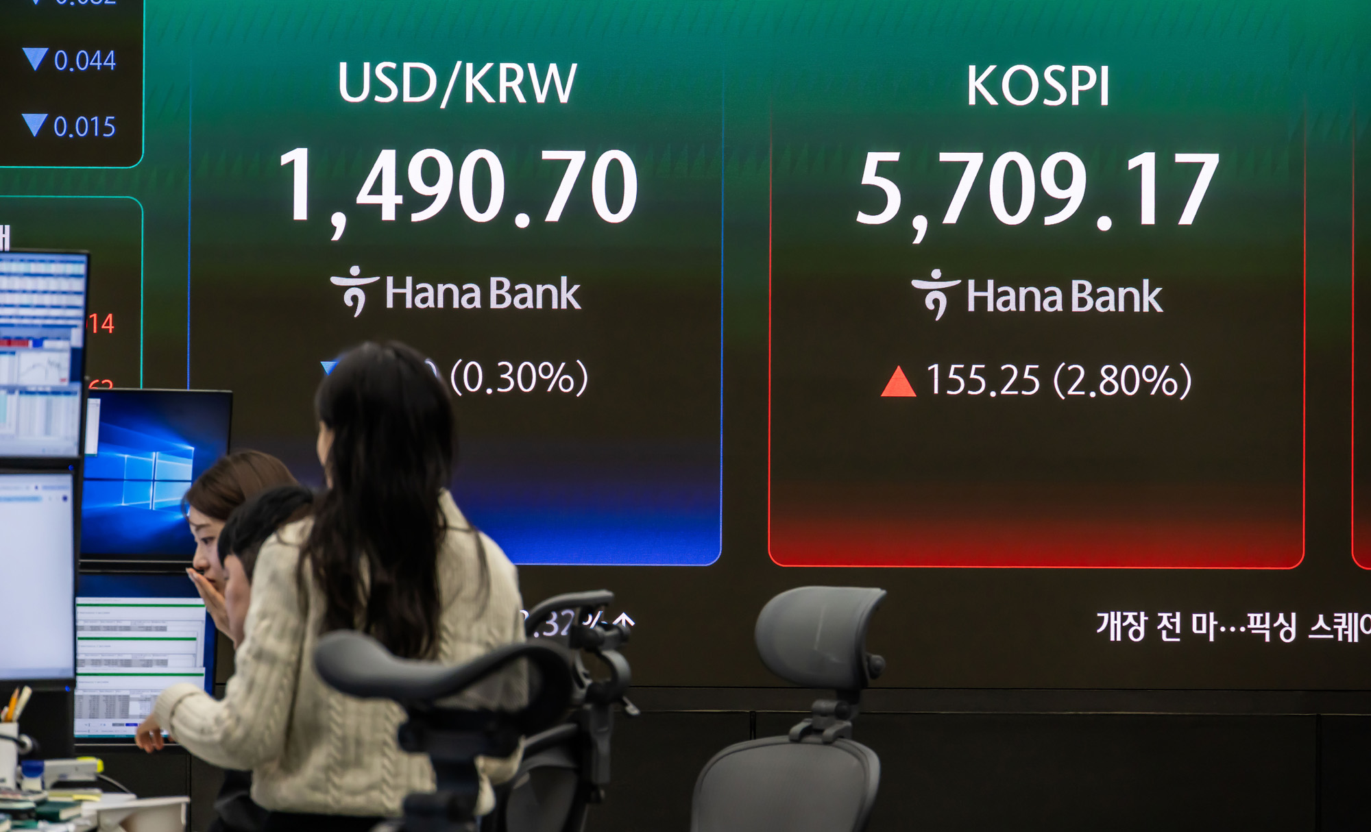 경제;주식;주가;코스피;코스닥;KOSPI;하나은행딜링룸