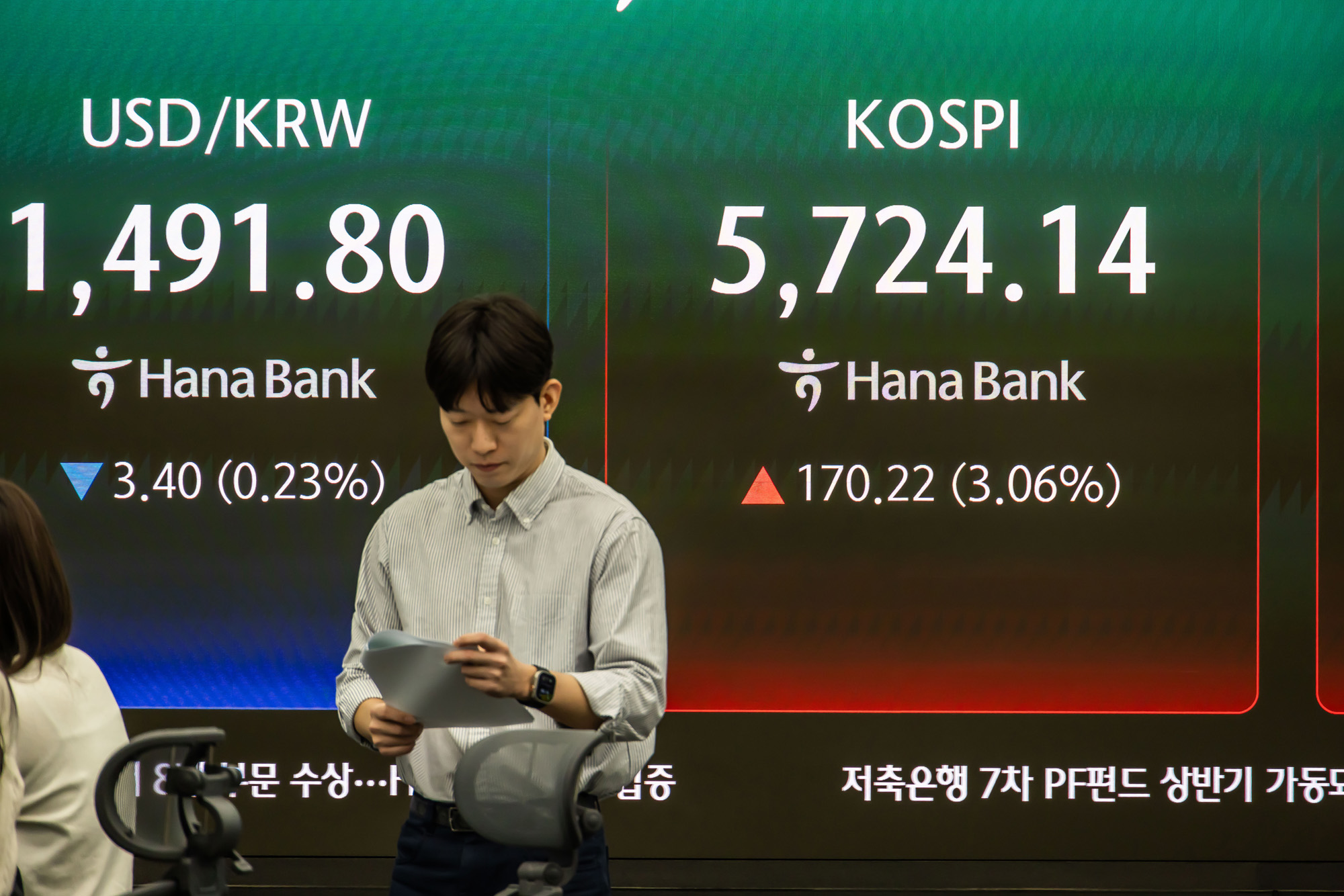 경제;주식;주가;코스피;코스닥;KOSPI;하나은행딜링룸