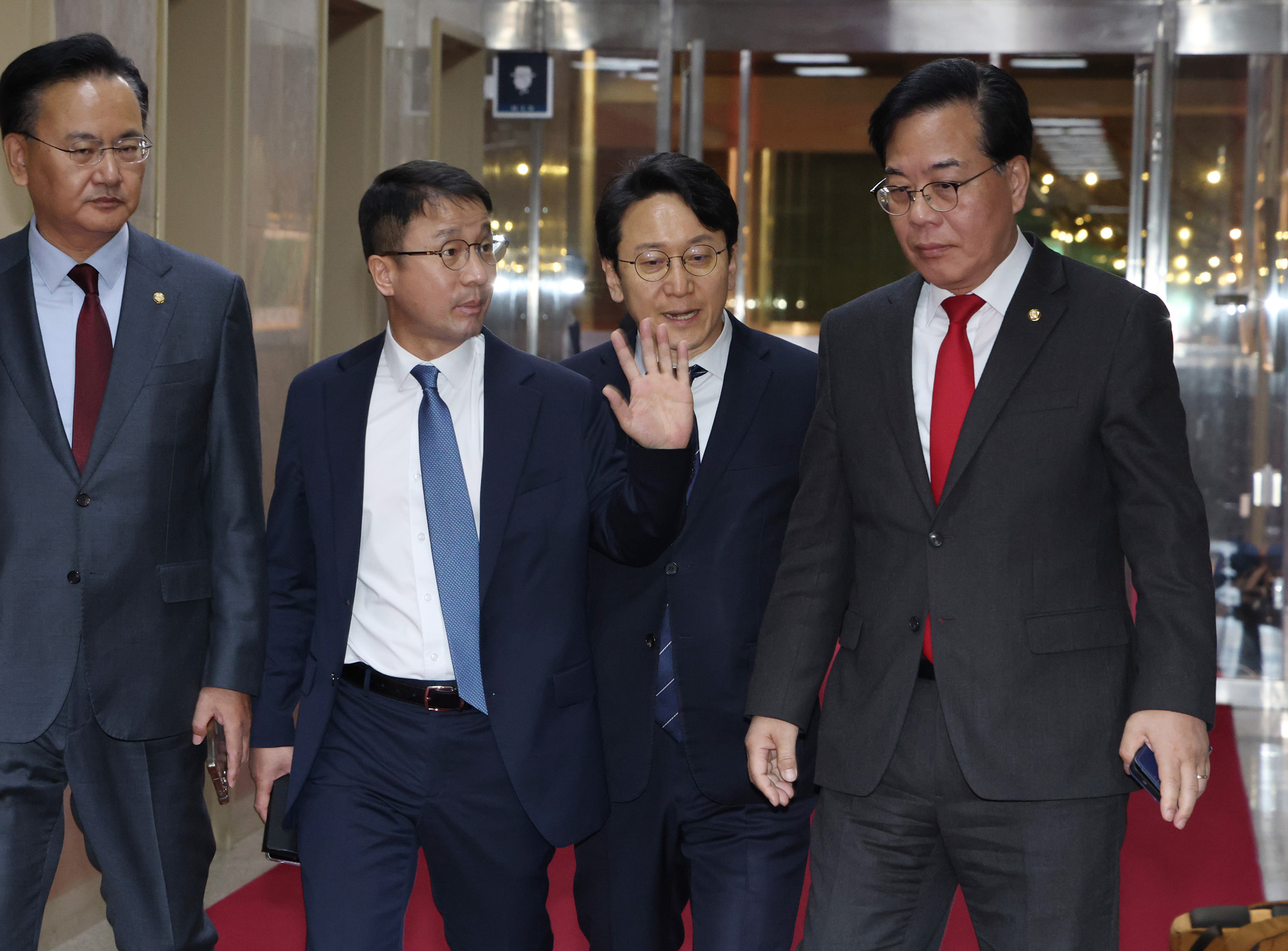 정치;국회;국회의장여야원내대표;송언석;한병도;우원식