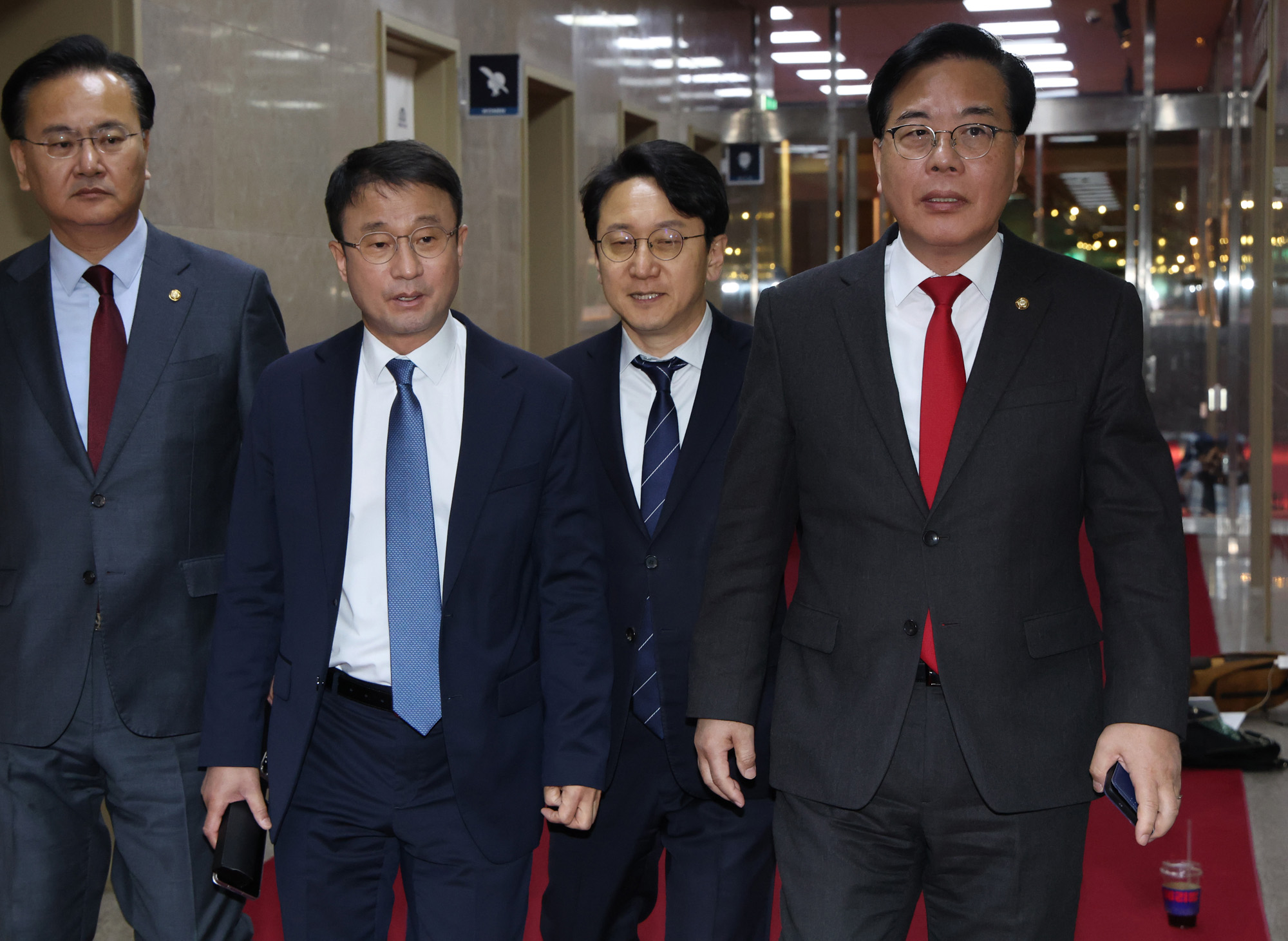 정치;국회;국회의장여야원내대표;송언석;한병도;우원식