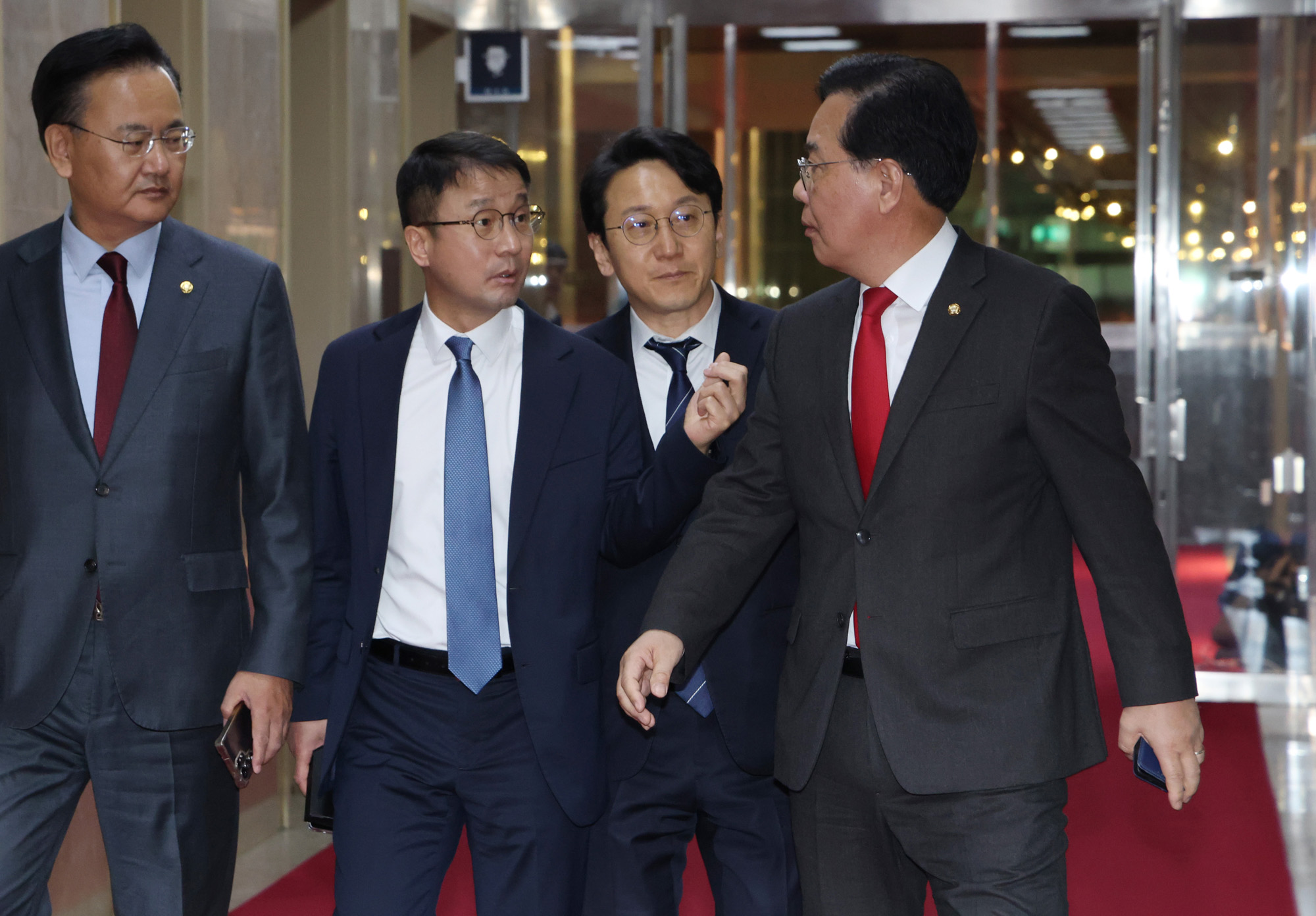 정치;국회;국회의장여야원내대표;송언석;한병도;우원식