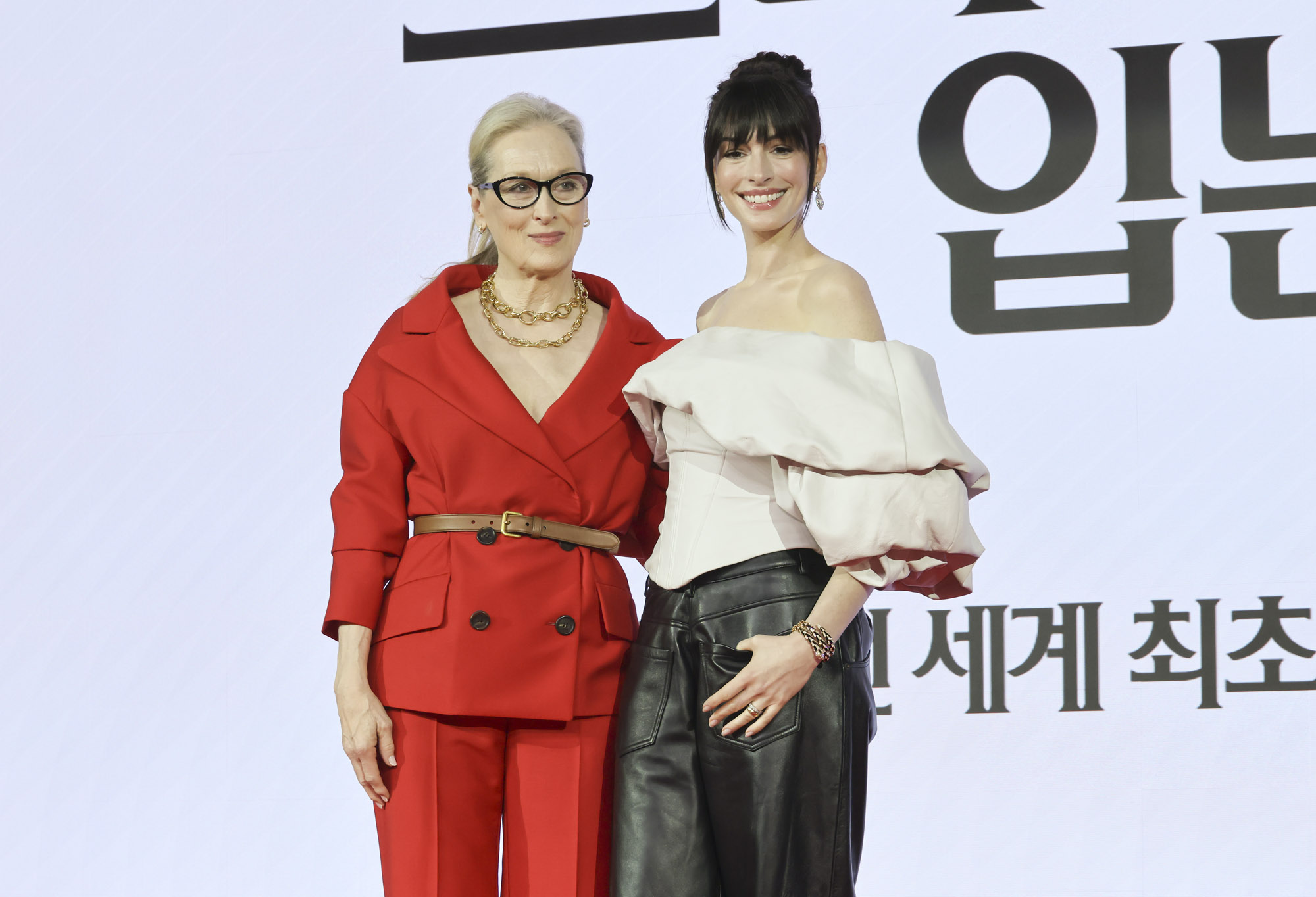 내한기자회견;내한기자간담회;악마는프라다를입는다;앤해서웨이;메릴스트립;헐리우드;할리우드