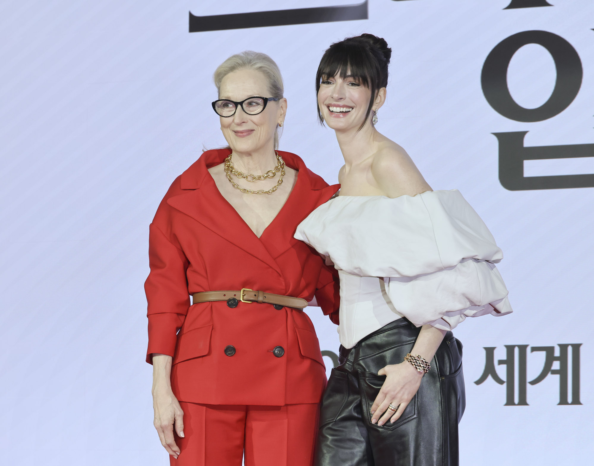 내한기자회견;내한기자간담회;악마는프라다를입는다;앤해서웨이;메릴스트립;헐리우드;할리우드