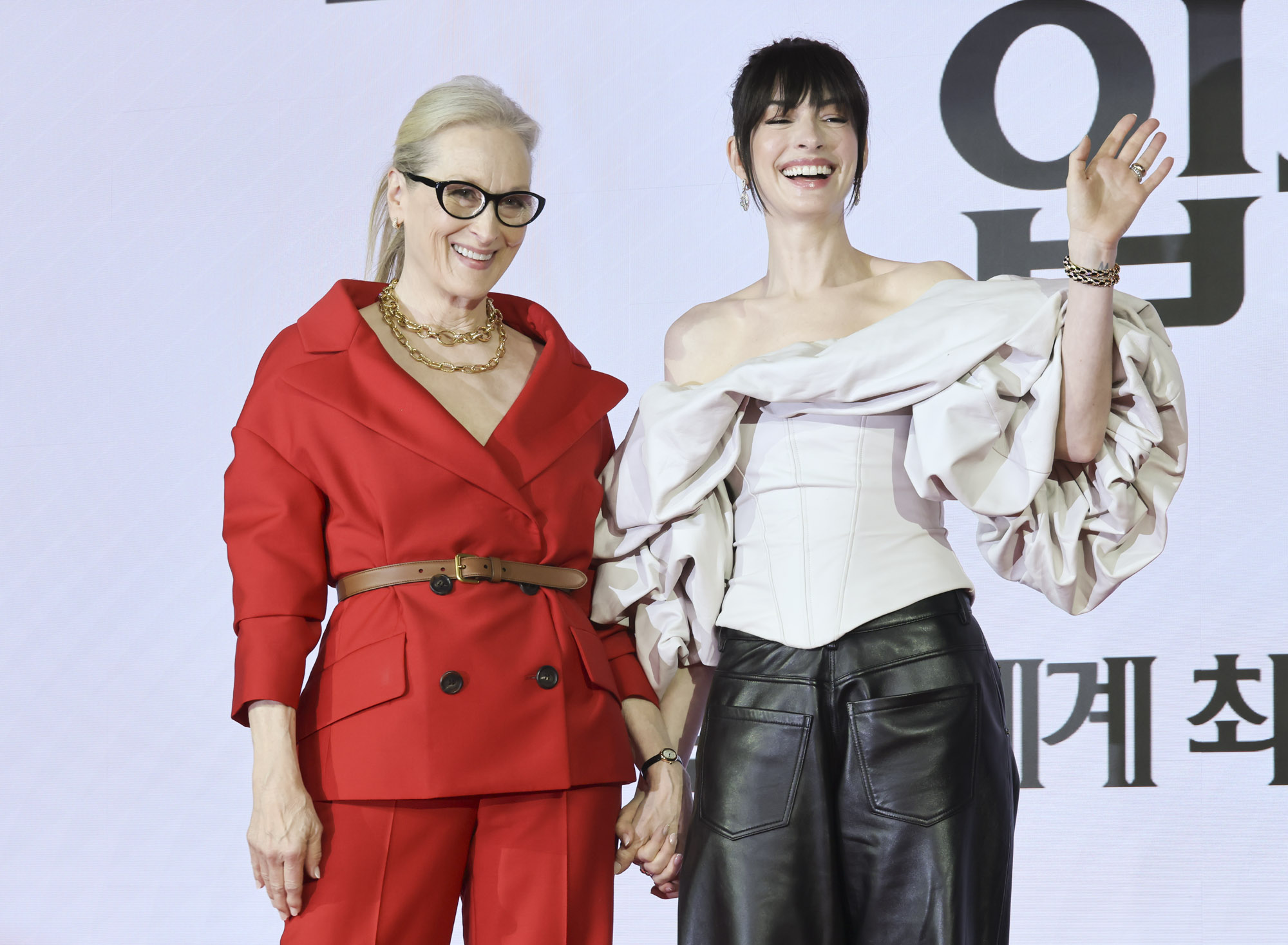 내한기자회견;내한기자간담회;악마는프라다를입는다;앤해서웨이;메릴스트립;헐리우드;할리우드