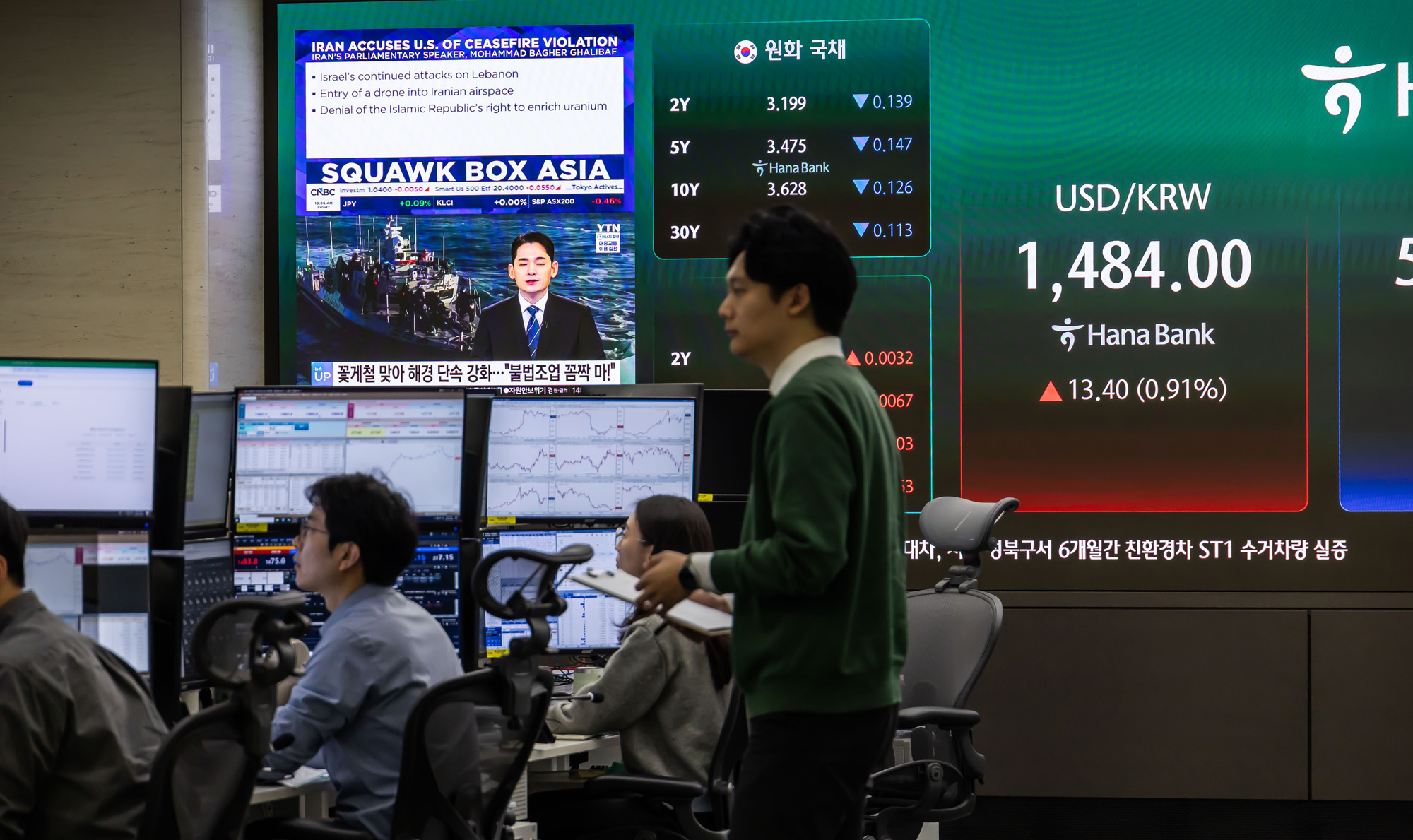 경제;주식;주가;코스피;KOSPI;하나은행딜링룸;원달러환율;국제유가;이란미국전쟁;이란이스라엘전쟁;호르무즈해협