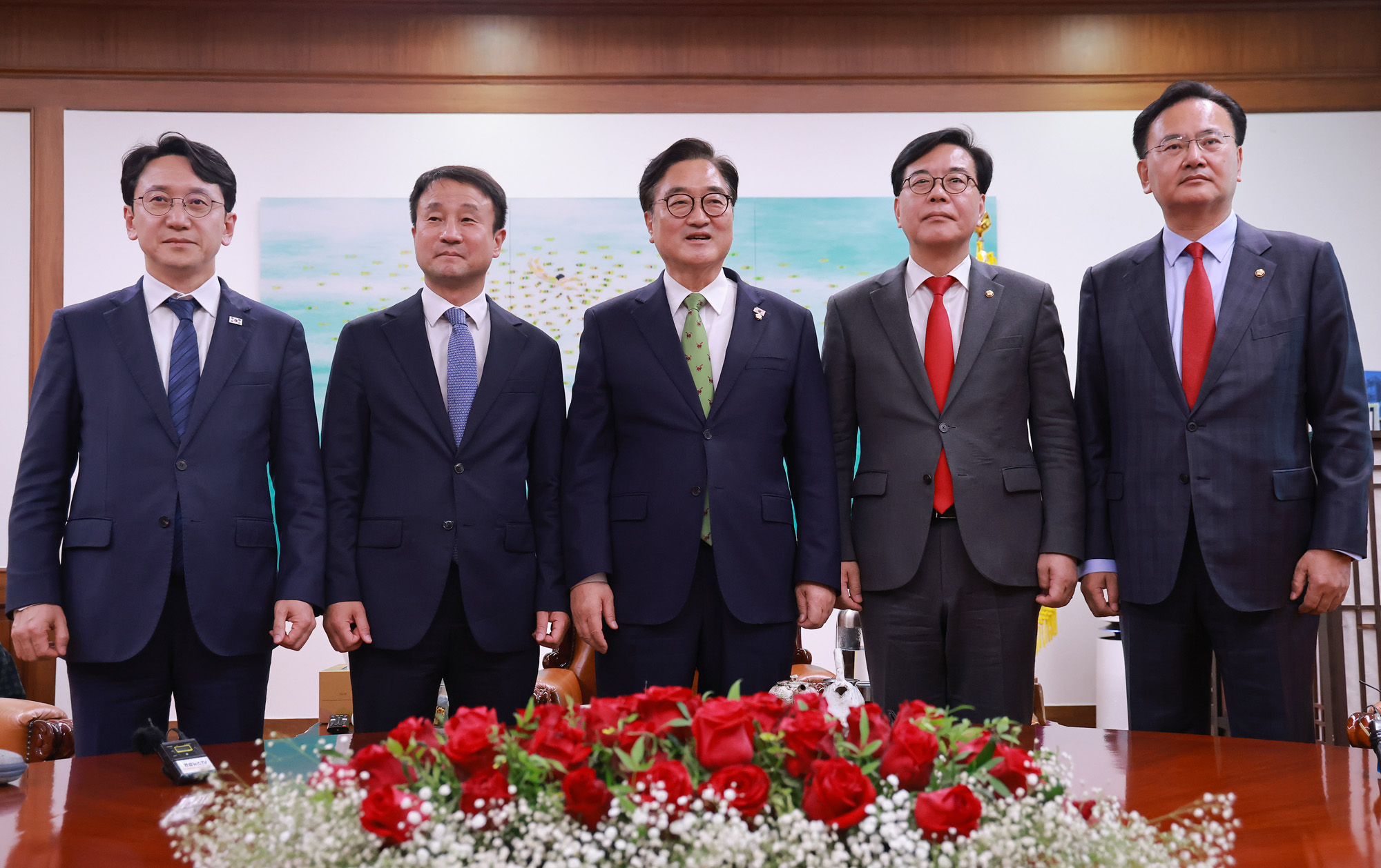 정치;국회;여야원내대표회동;우원식;한병도;송언석