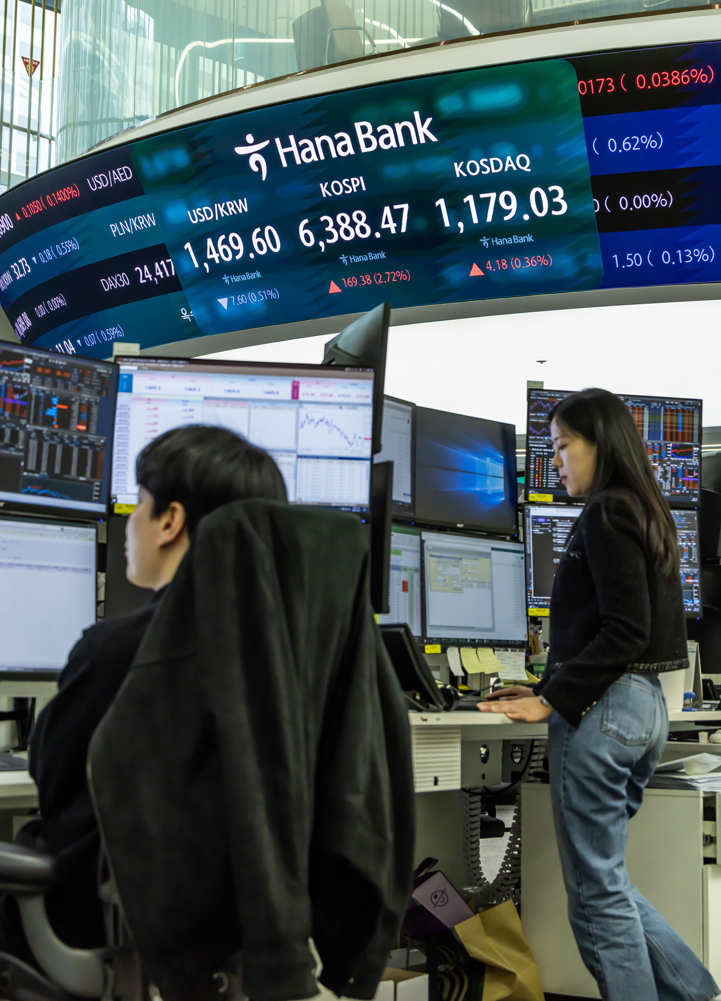 경제;주식;주가;코스피;KOSPI;코스피종가;코스피6388;하나은행딜링룸