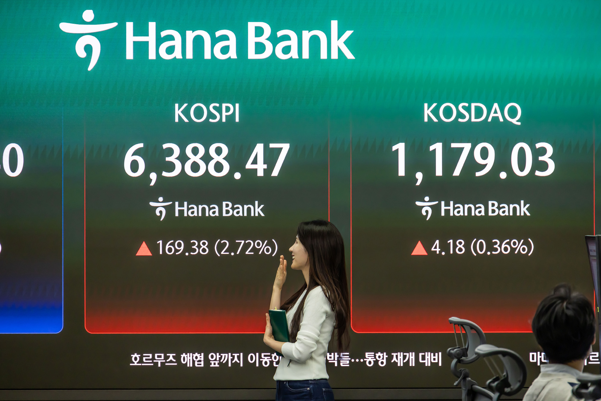 경제;주식;주가;코스피;KOSPI;코스피종가;코스피6388;하나은행딜링룸