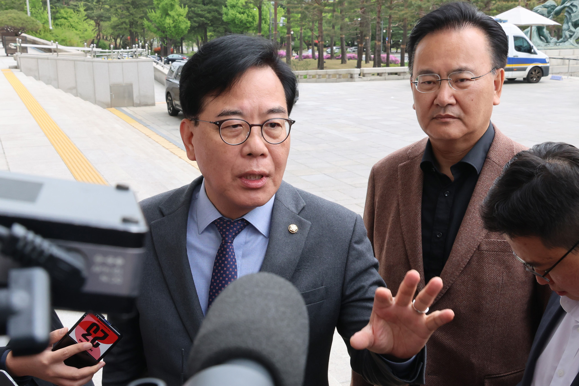 정치;국회;송언석;안호영단식