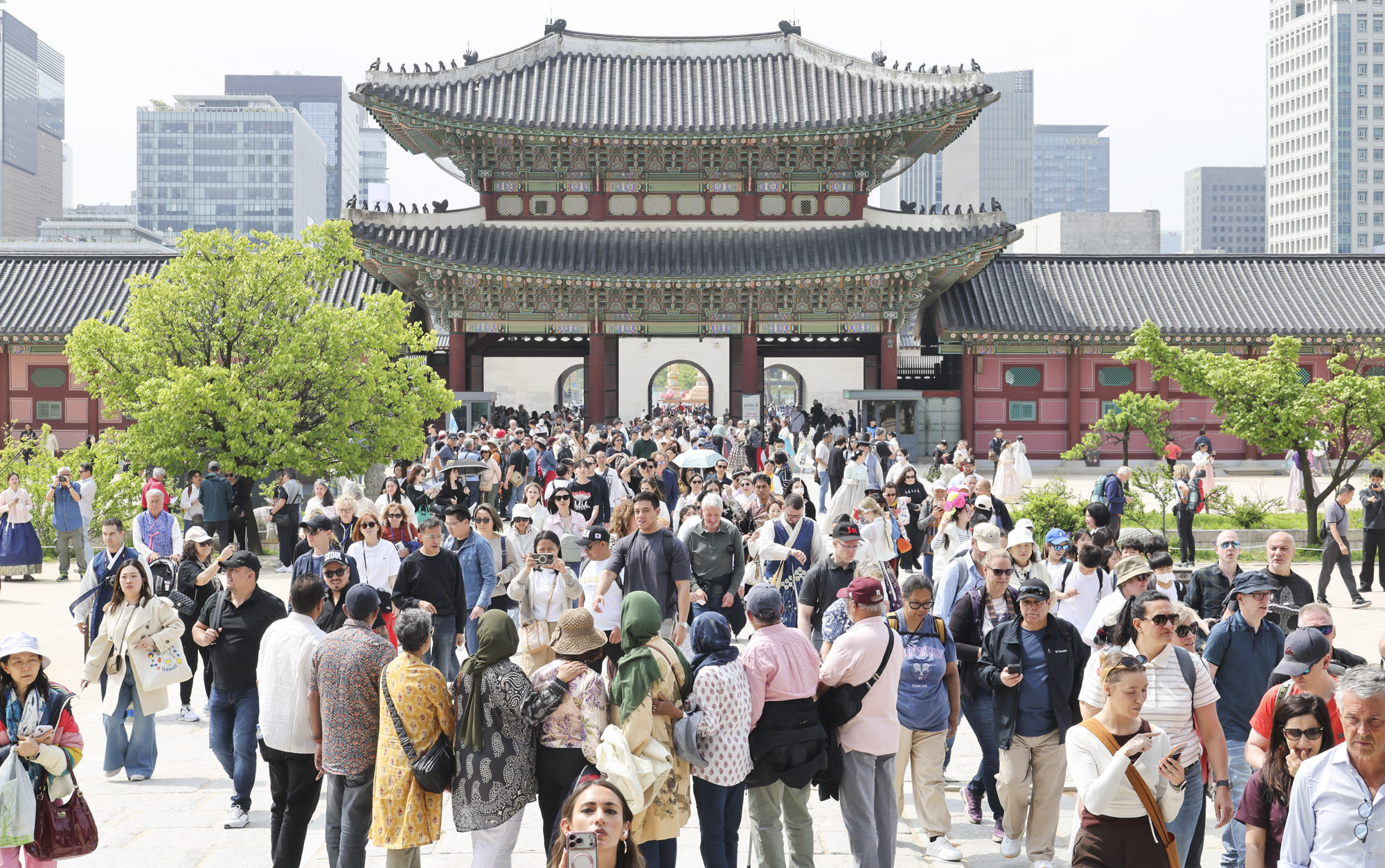경복궁;외국인;관광객