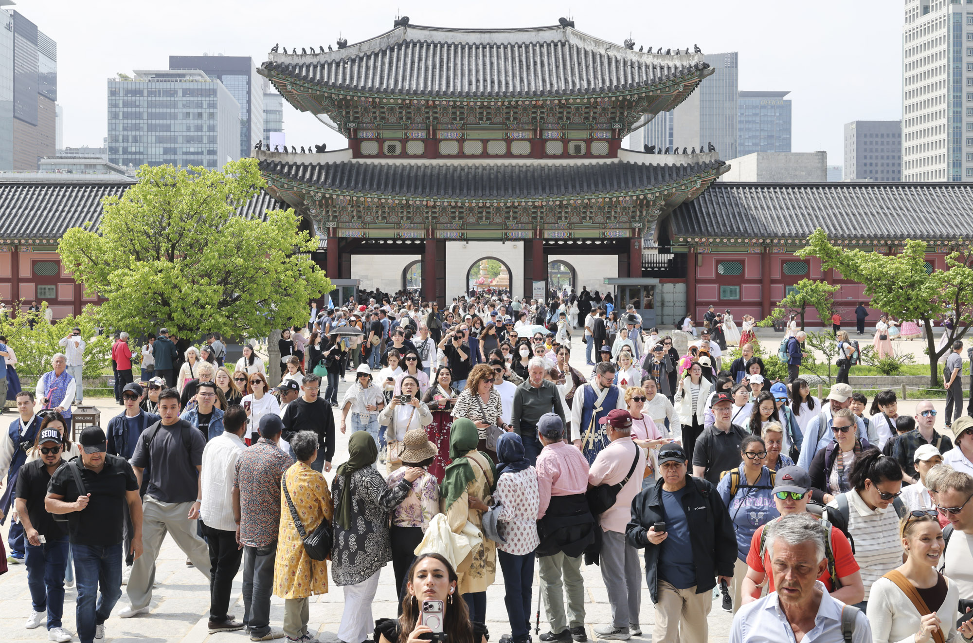 경복궁;외국인;관광객