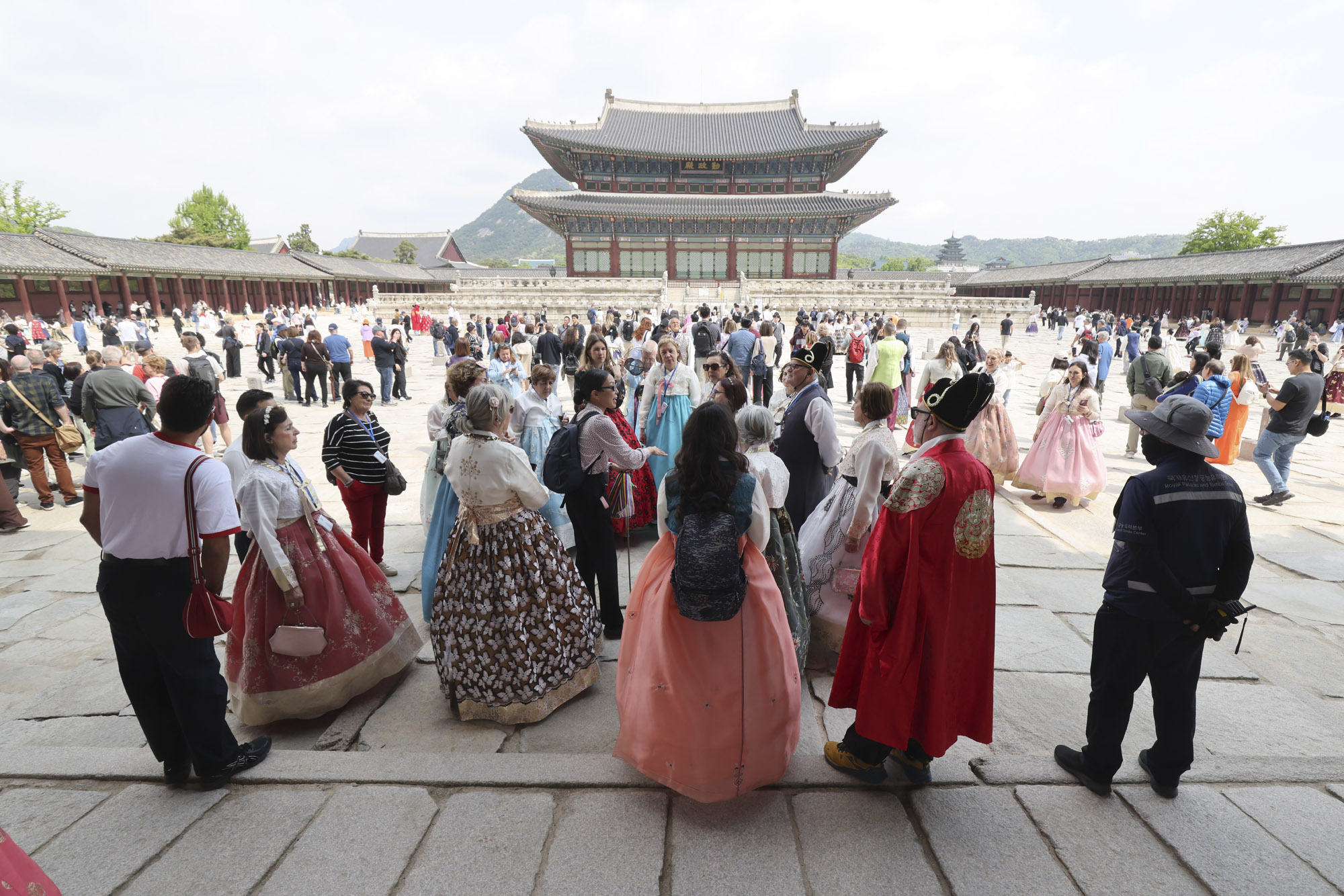 경복궁;외국인;관광객