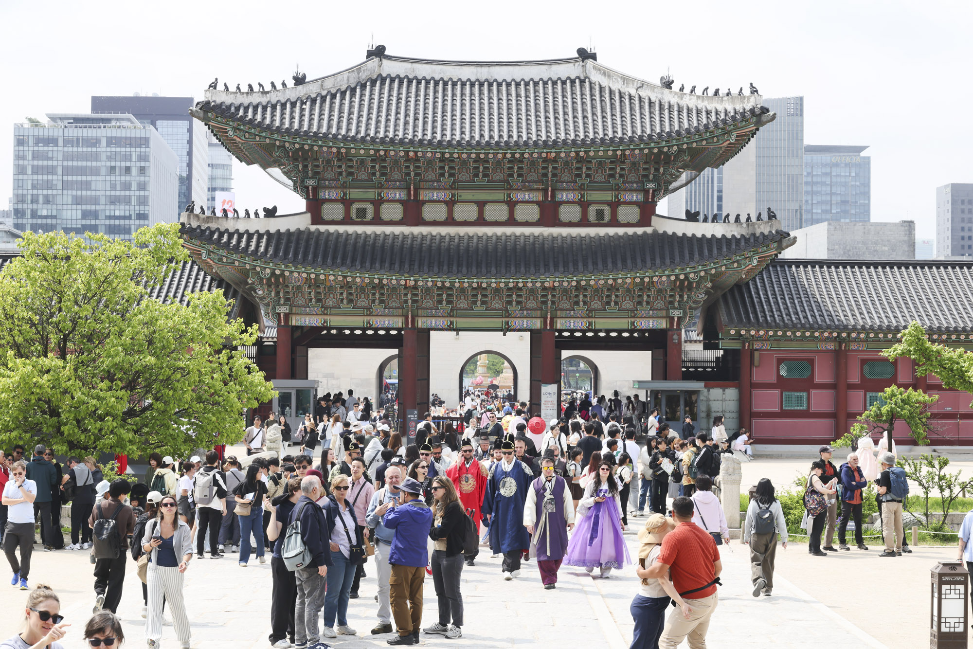 경복궁;외국인;관광객