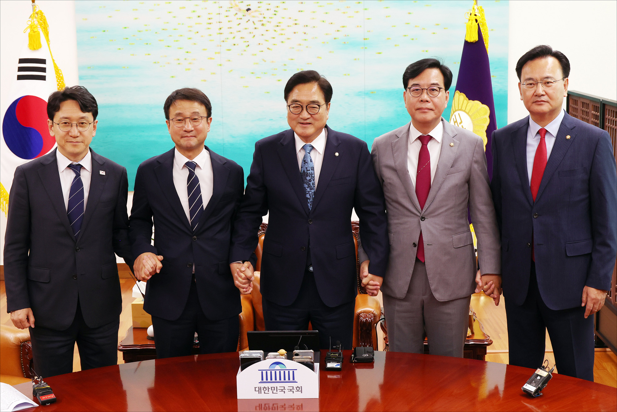 정치;국회;여야원내대표;우원식;한병도;송언석