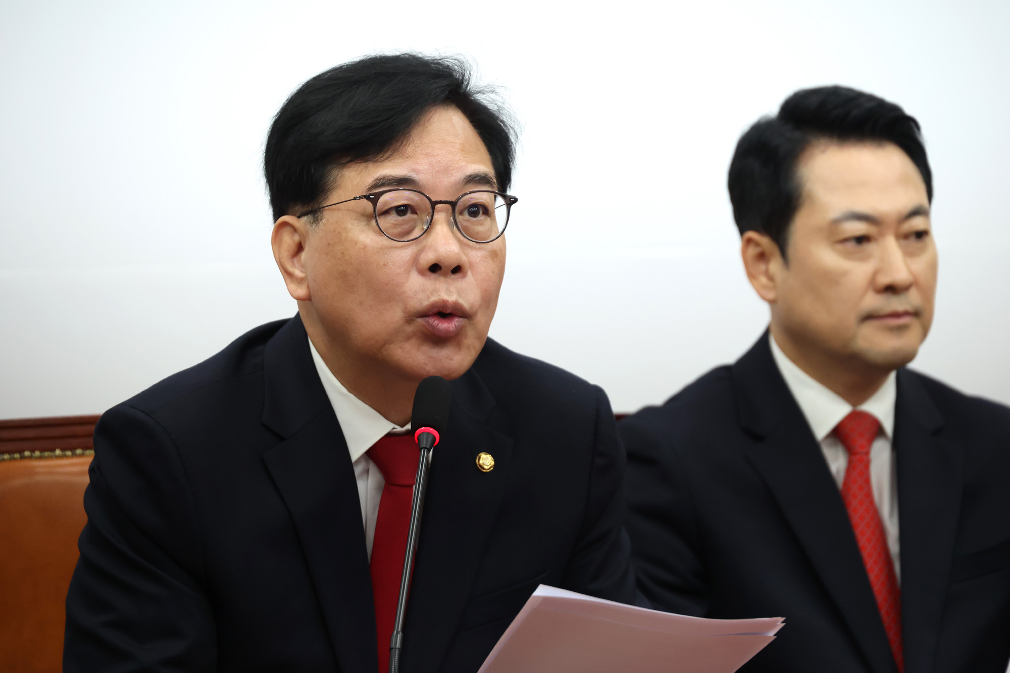 정치;국회;국민의힘 최고위원회의;송언석