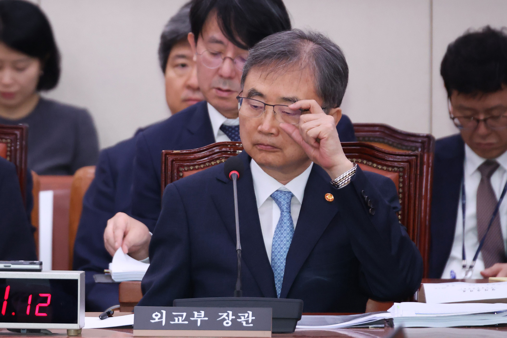 정치;국회;외교통일위원회;나무호피격 긴급현안질의;조현 외교부장관;정동영 통일부장관
