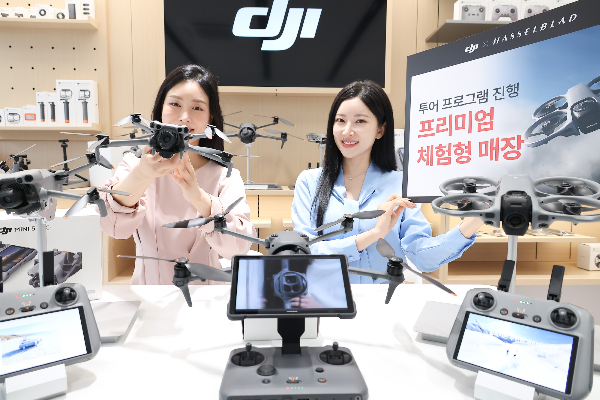핫셀블라드;DJI;플래그십;스토어;드론;카메라