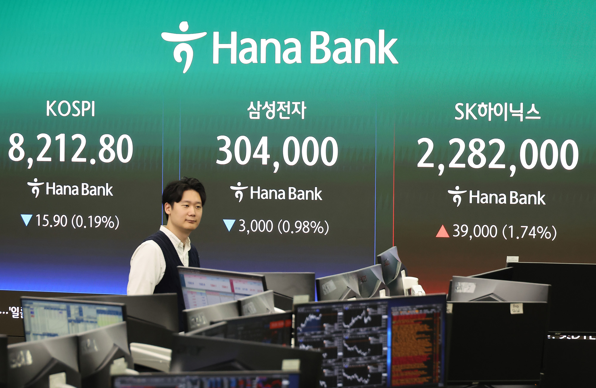 하나은행;딜링룸;코스피;코스닥;환율;주식;주가