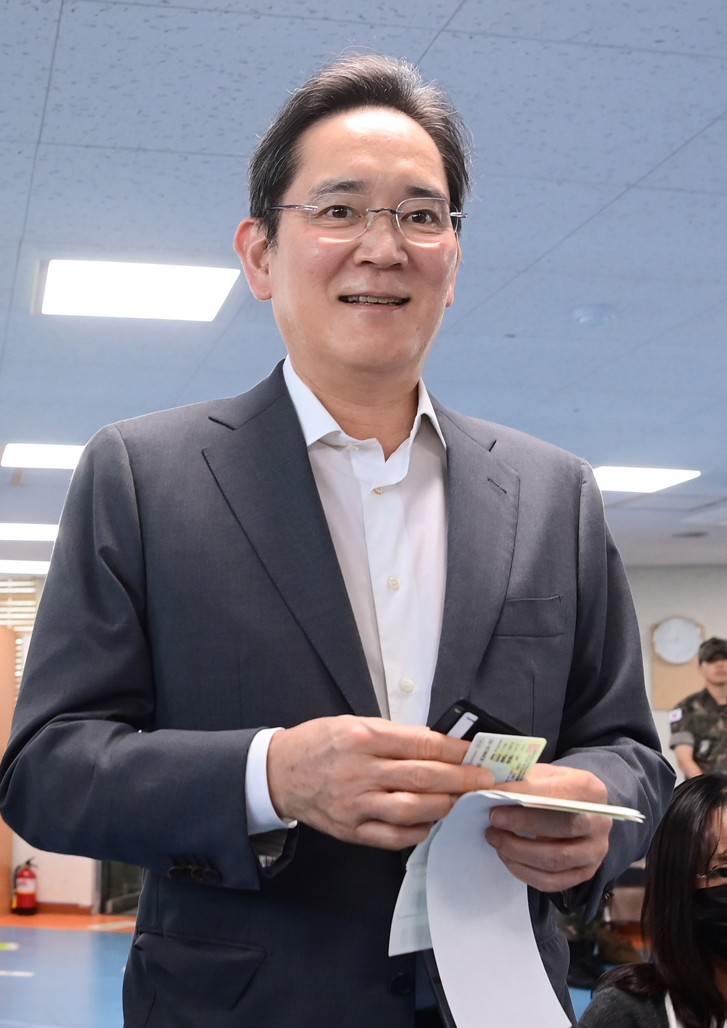 사회;지방선거;사전투표;이재용;삼성전자회장;한남동주민센터사전투표