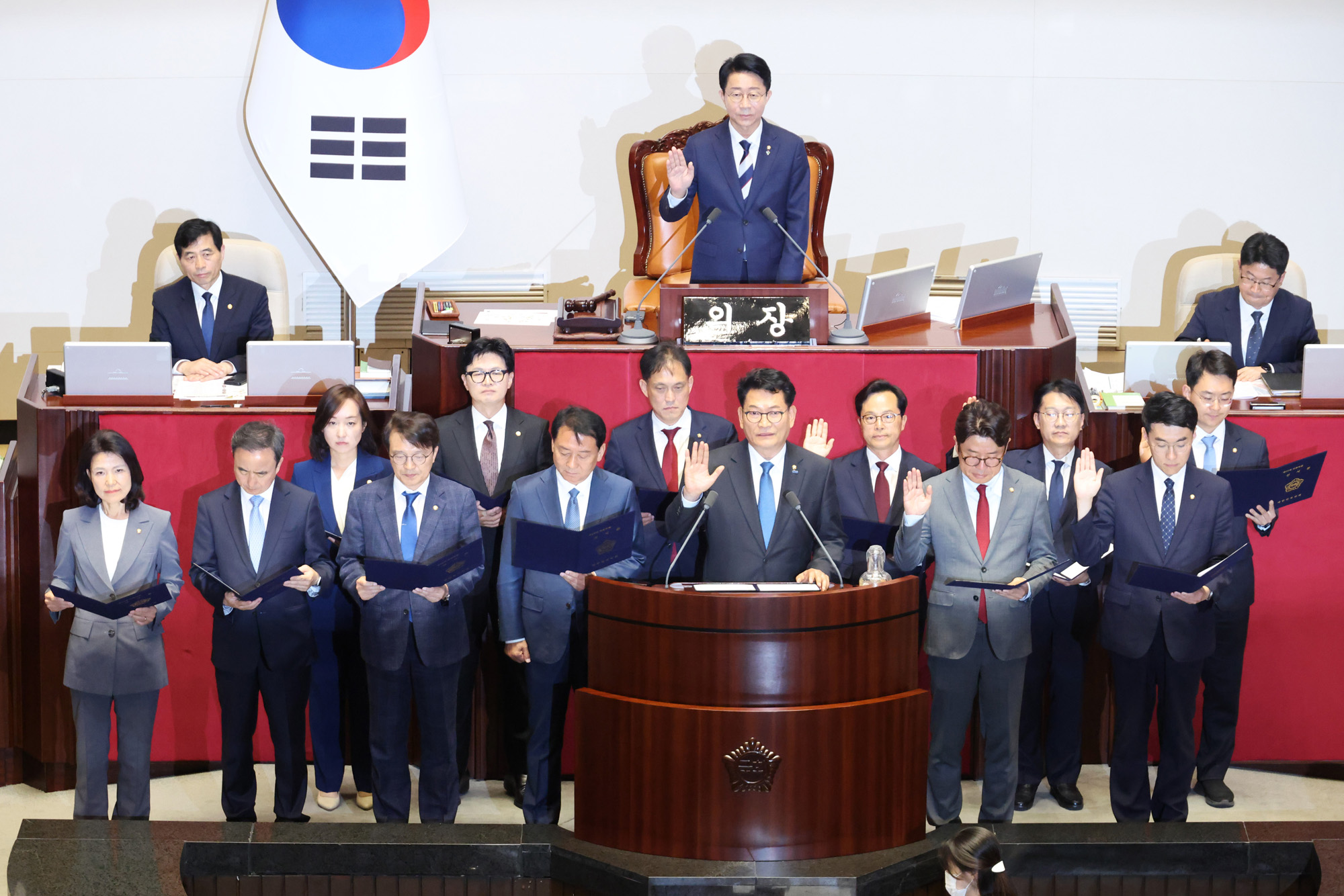 정치;국회;본회의;송영길;이진숙;한동훈;이광재