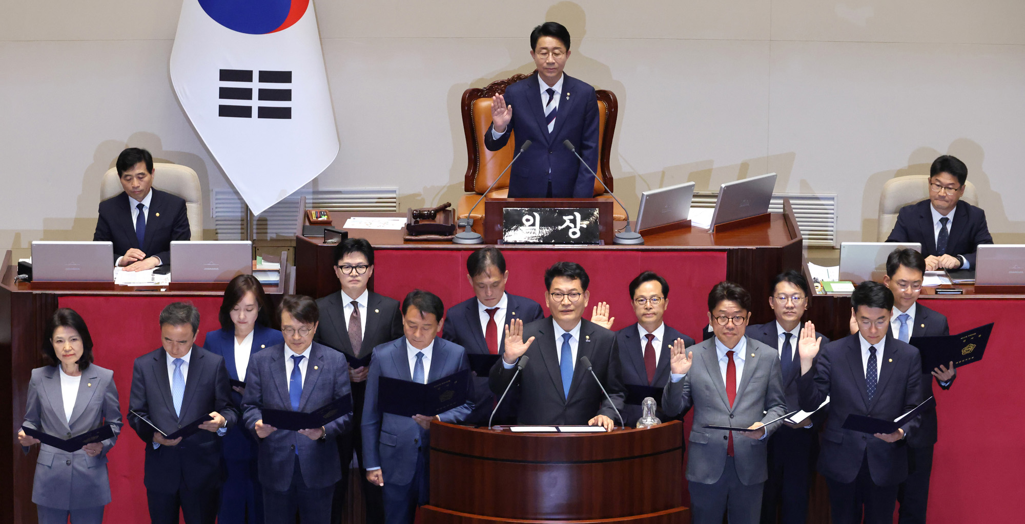 정치;국회;본회의;송영길;이진숙;한동훈;이광재
