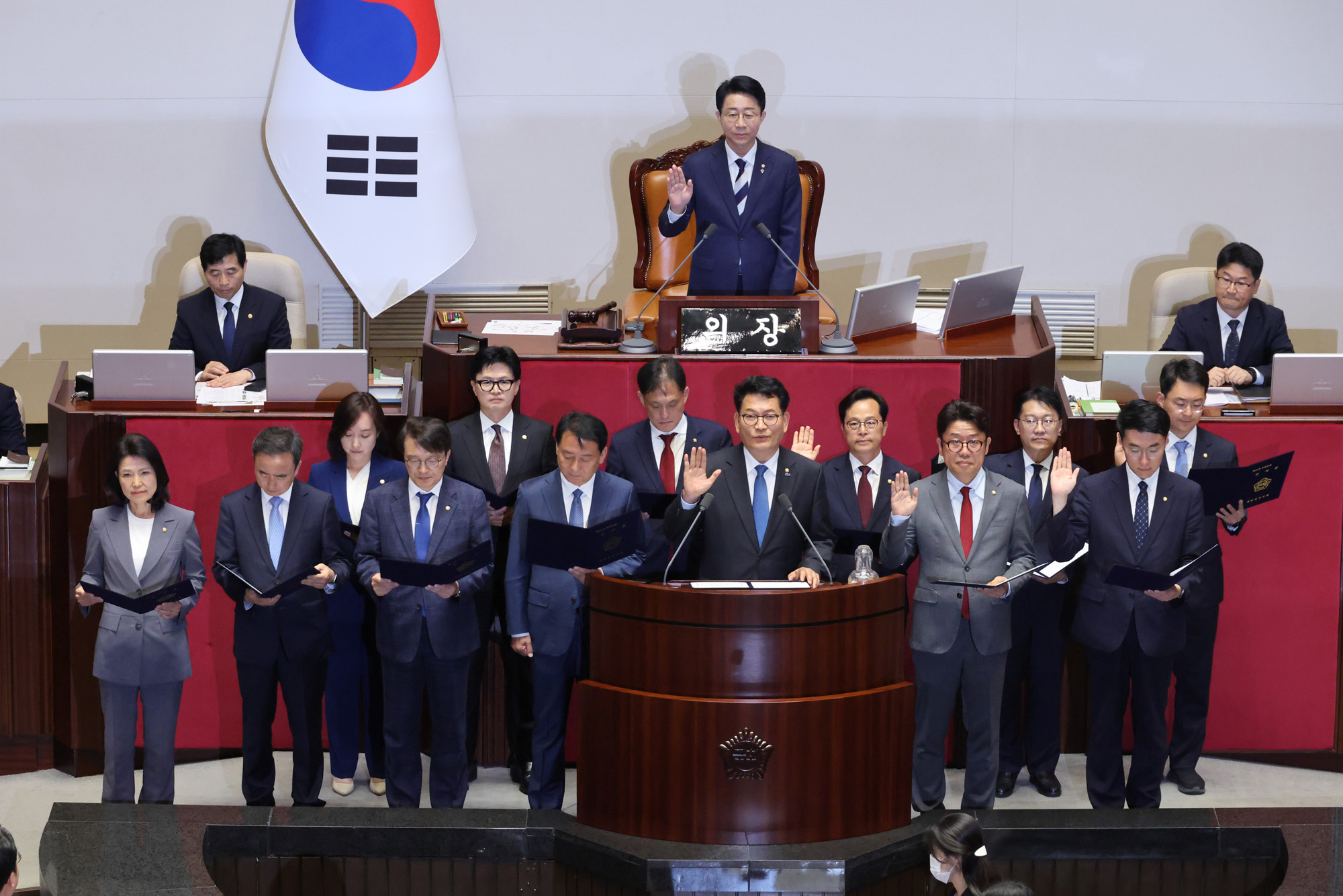 정치;국회;본회의;송영길;이진숙;한동훈;이광재