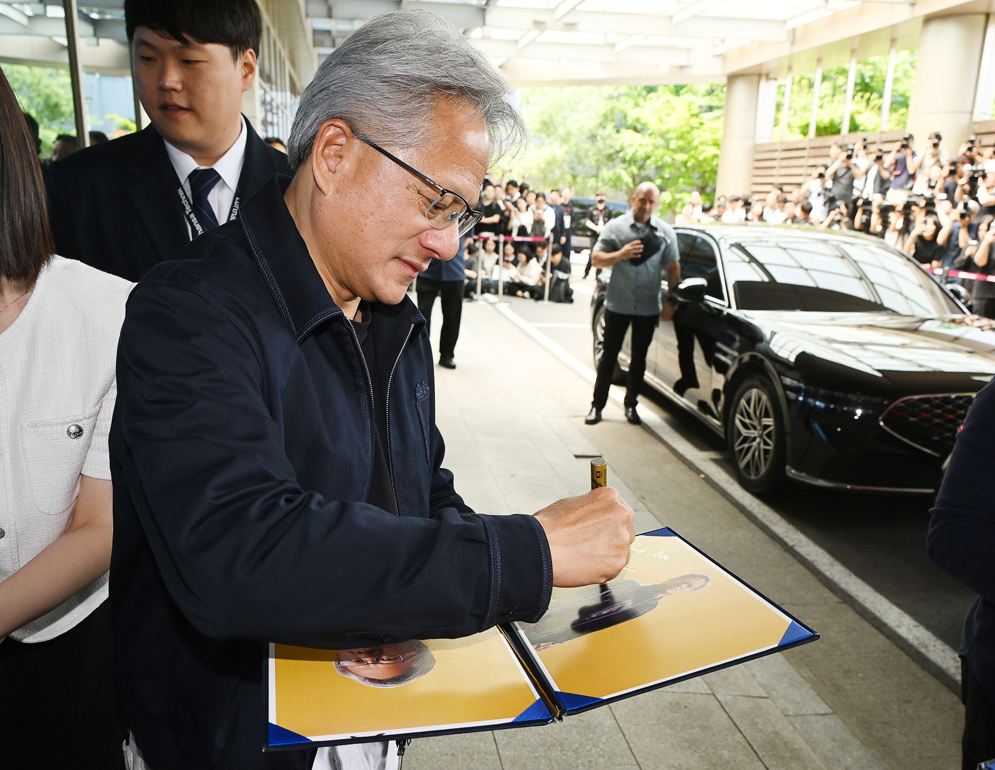 젠슨황;입국;김포공항