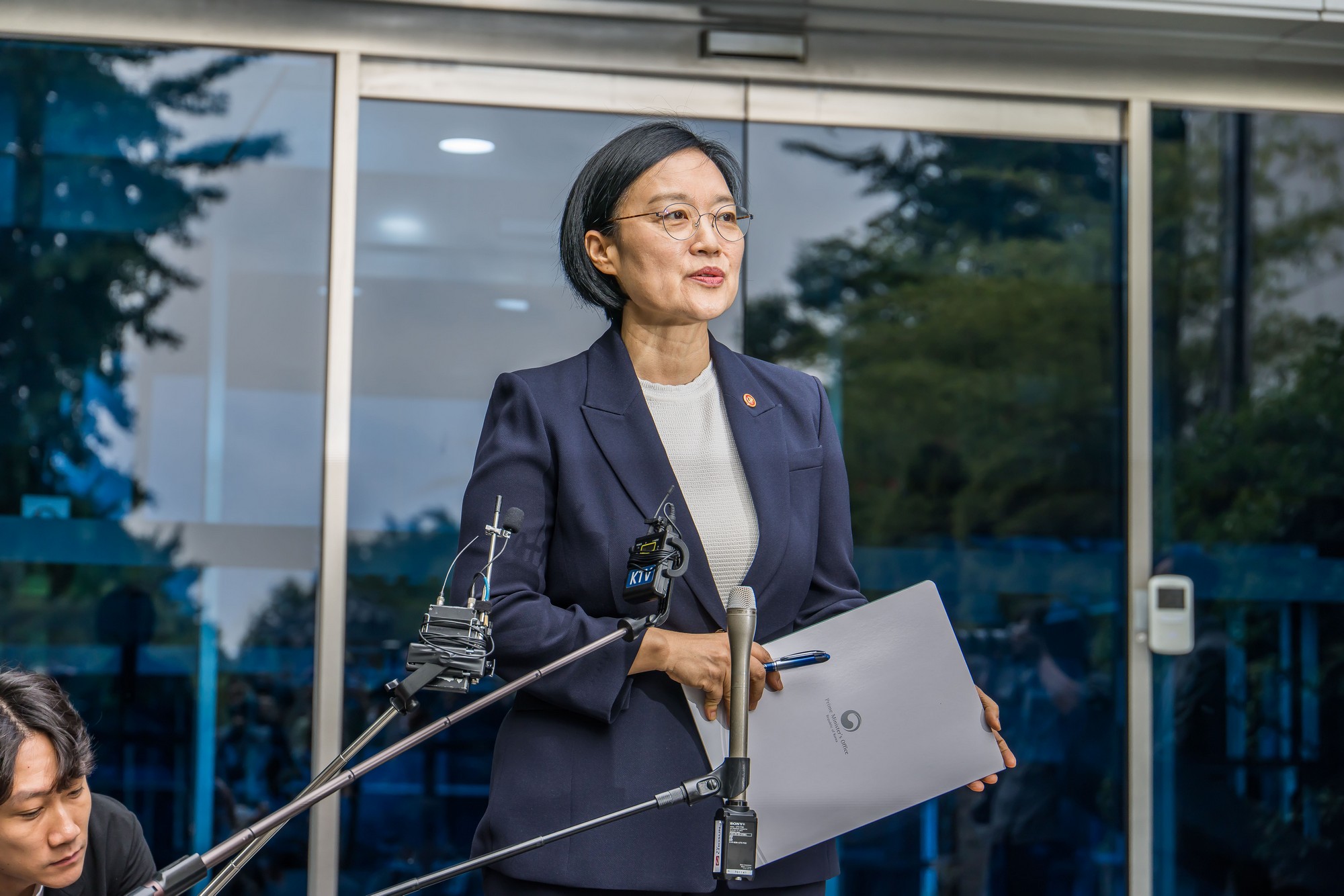 정치;행정;인물;이재명정부;국무총리후보자;한성숙;한성숙총리후보;한성숙국무총리후보자첫출근;금융감독원연수원