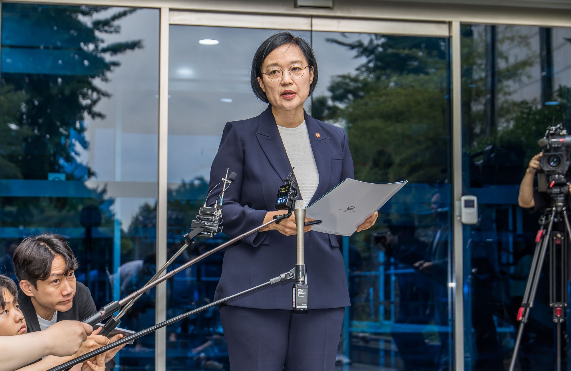 정치;행정;인물;이재명정부;국무총리후보자;한성숙;한성숙총리후보;한성숙국무총리후보자첫출근;금융감독원연수원