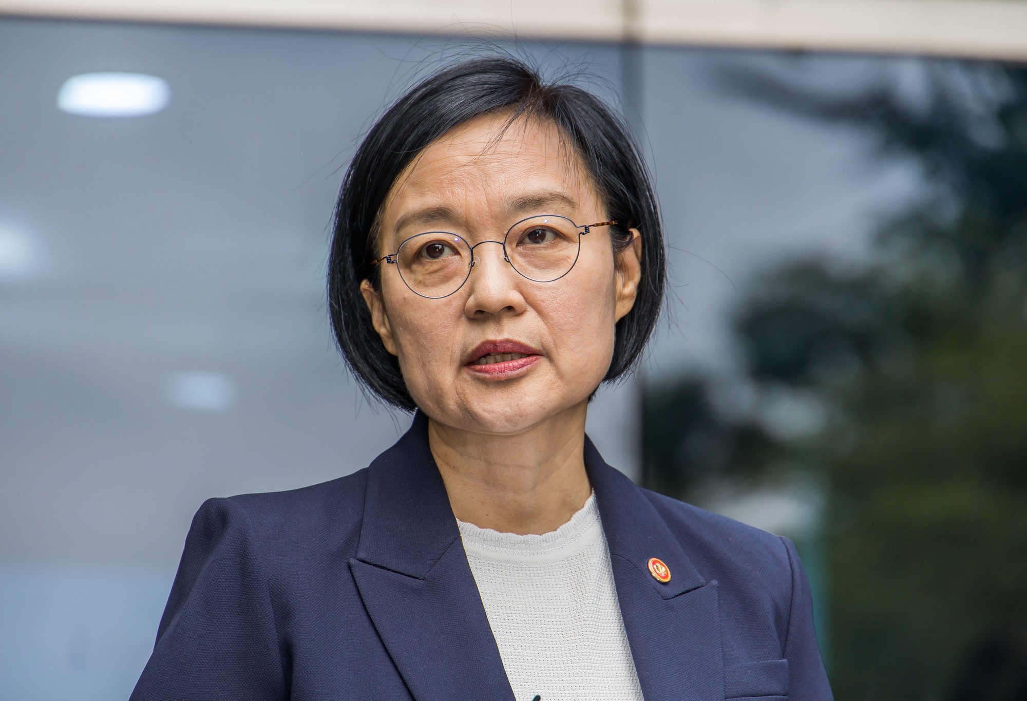 정치;행정;인물;이재명정부;국무총리후보자;한성숙;한성숙총리후보;한성숙국무총리후보자첫출근;금융감독원연수원