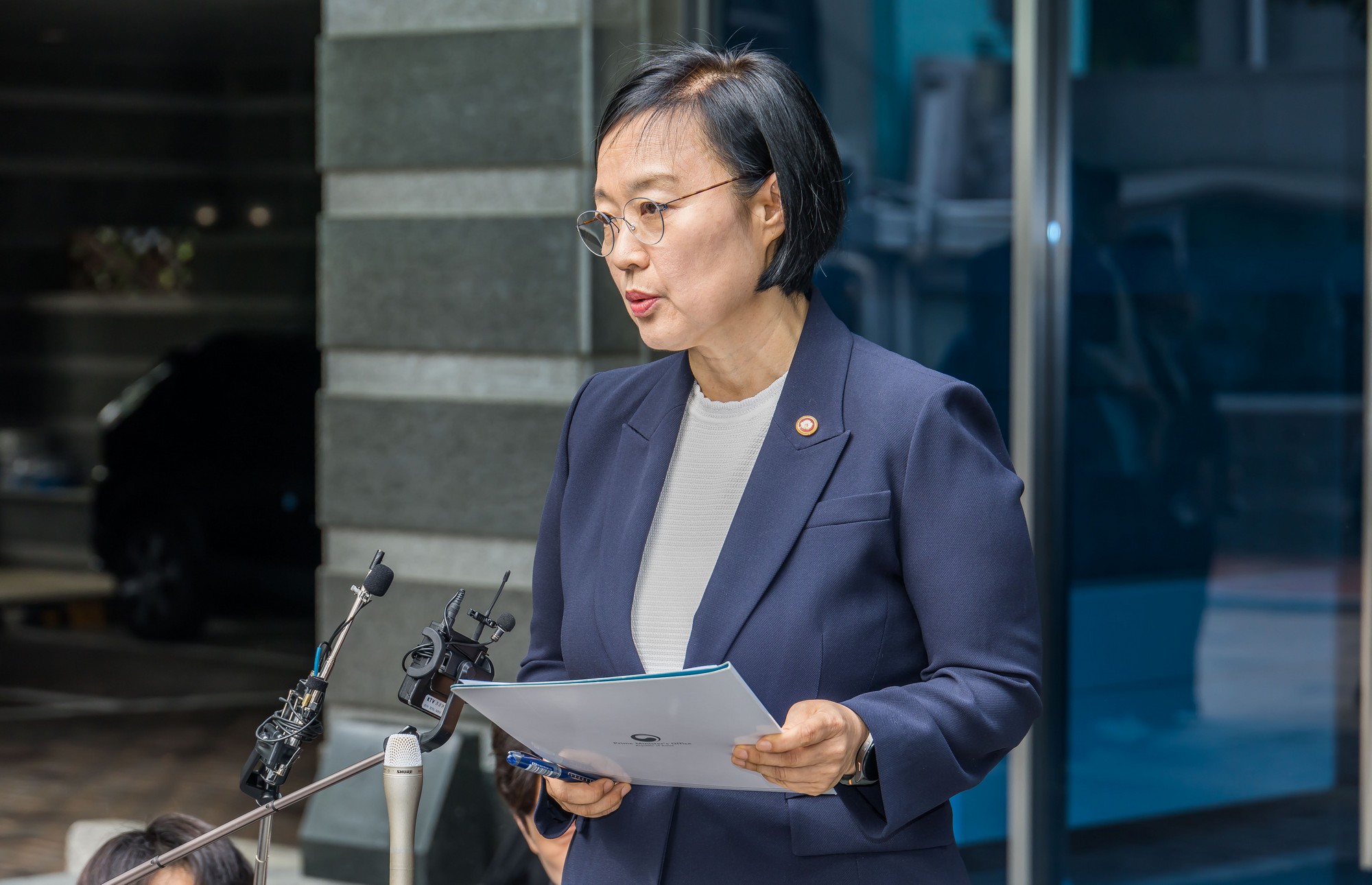 정치;행정;인물;이재명정부;국무총리후보자;한성숙;한성숙총리후보;한성숙국무총리후보자첫출근;금융감독원연수원