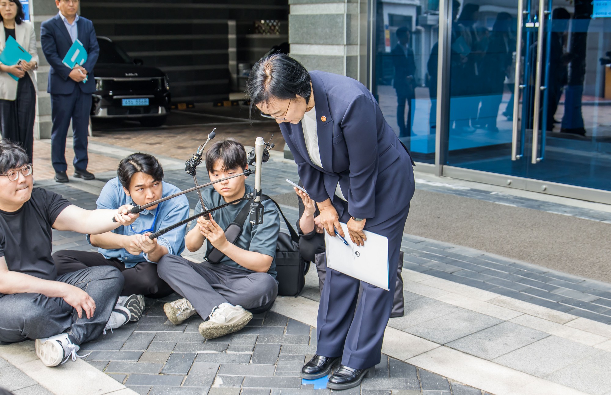 정치;행정;인물;이재명정부;국무총리후보자;한성숙;한성숙총리후보;한성숙국무총리후보자첫출근;금융감독원연수원