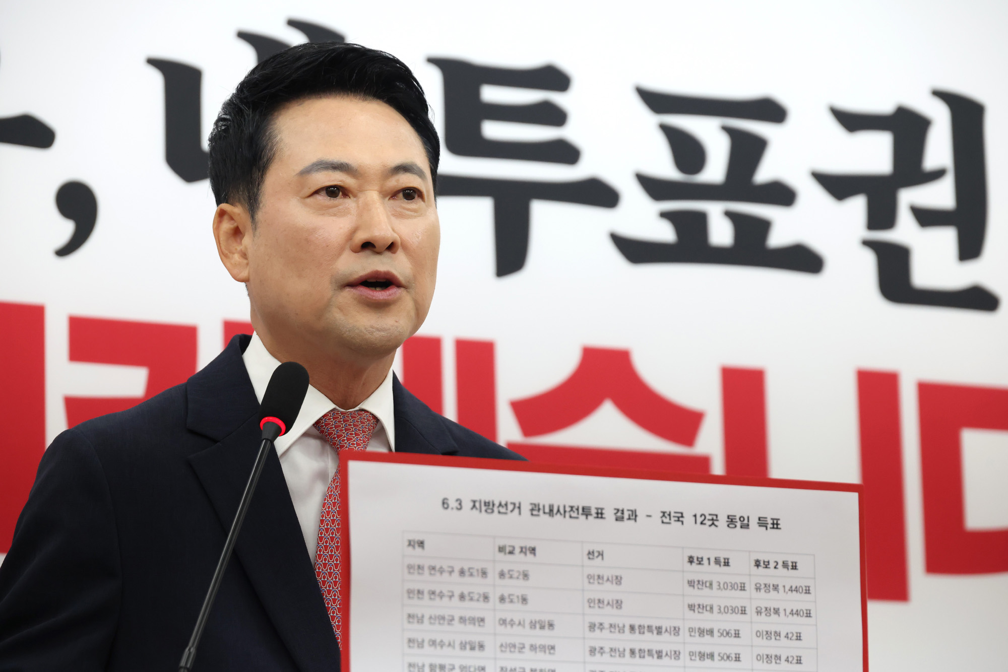정치;국회;장동혁;재선거;63지방선거투표용지부족;선거특검