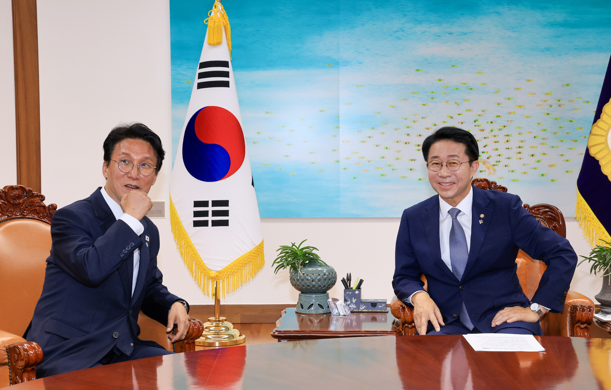 정치;국회;김민석 국무총리;조정식 국회의장