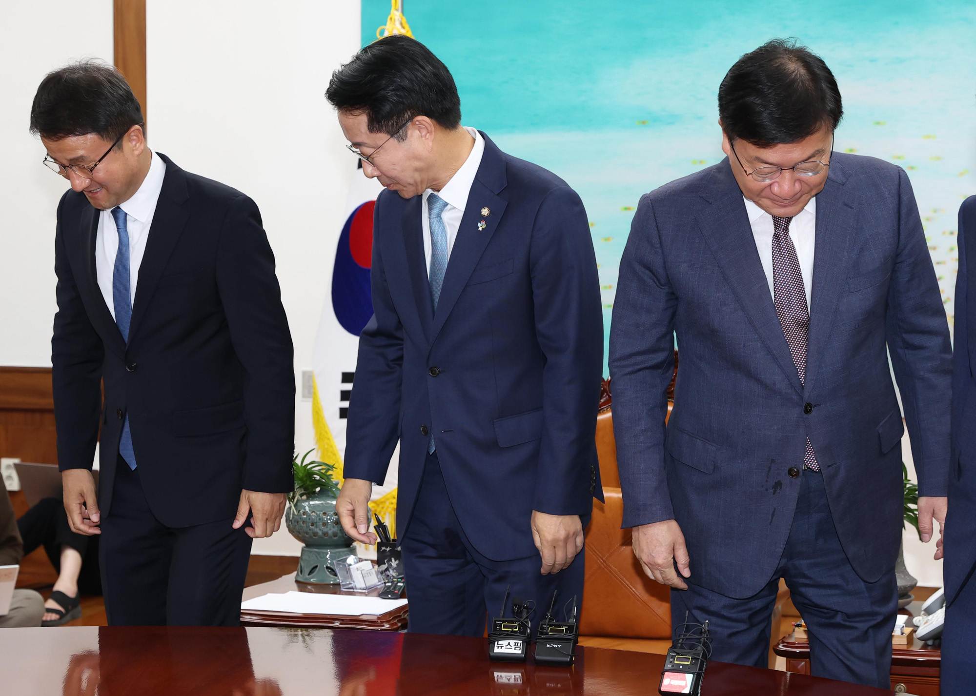 정치;국회;여야원내대표;조정식 국회의장;정점식;한병도