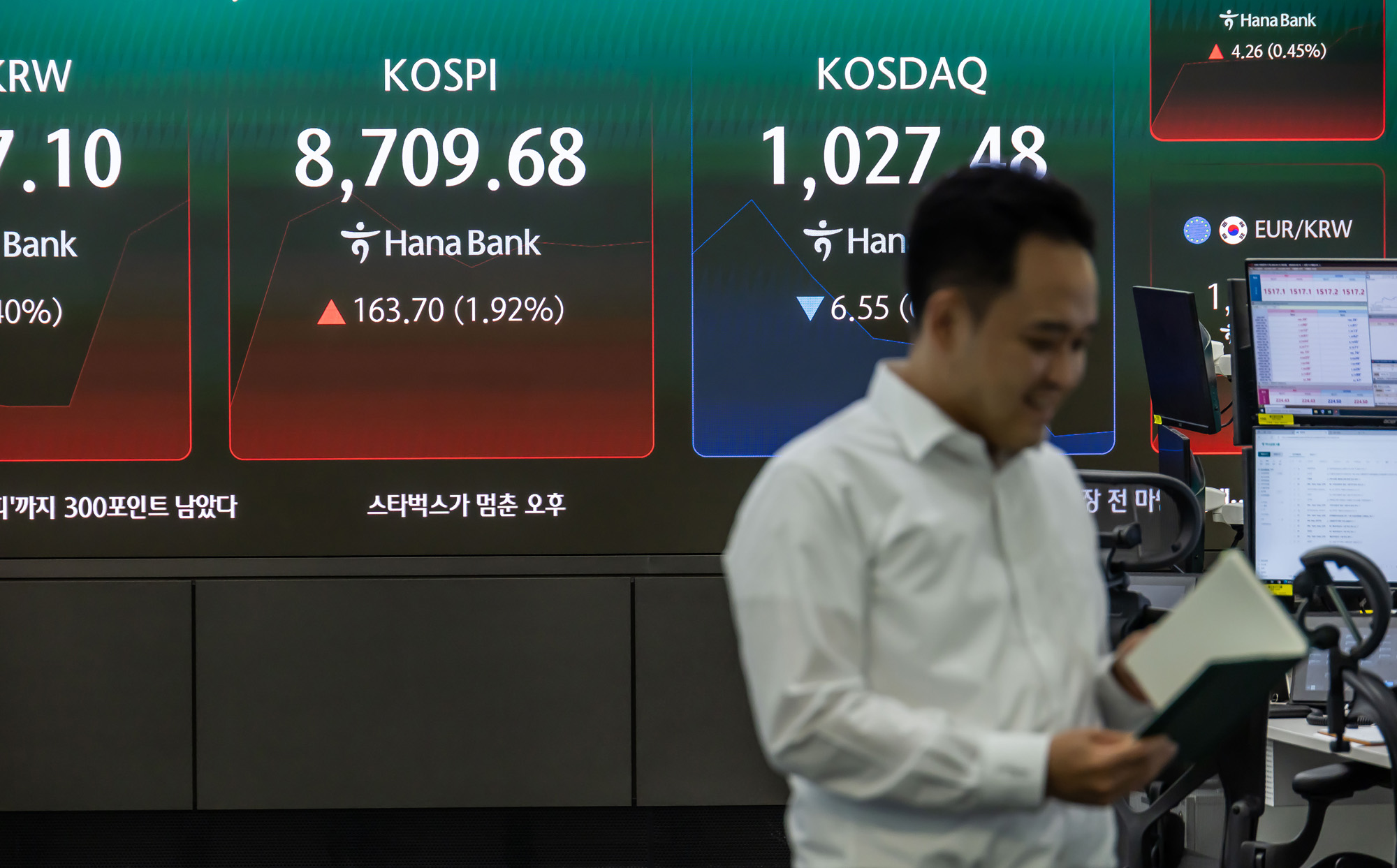 경제;주식;주가;코스피;코스피스케치;코스닥;원달러환율;고환율;하나은행딜링룸;코스피지수