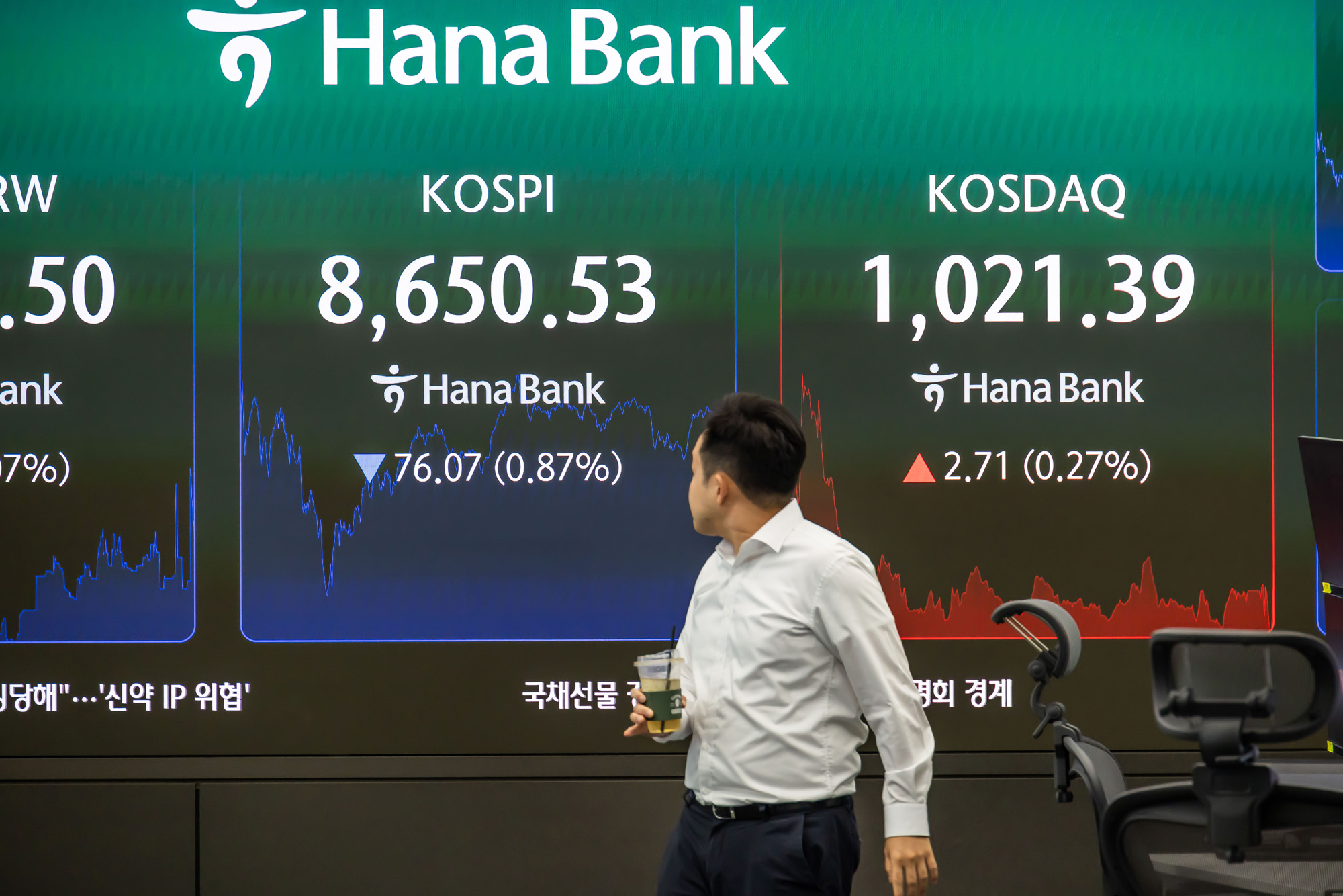 경제;주식;주가;코스피;코스피스케치;코스닥;원달러환율;고환율;하나은행딜링룸;코스피지수