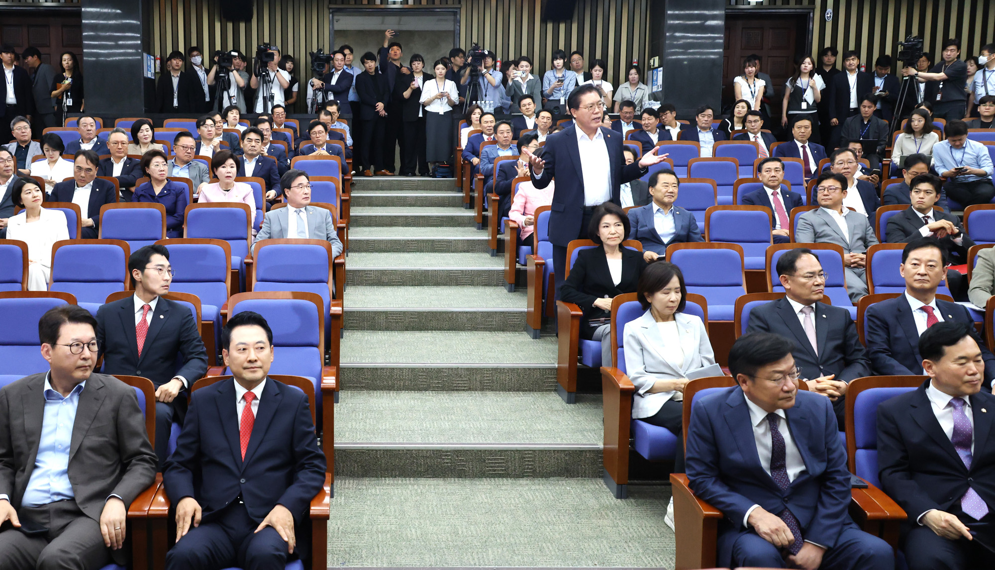 정치;국회;국민의힘 의원총회;장동혁;송석준