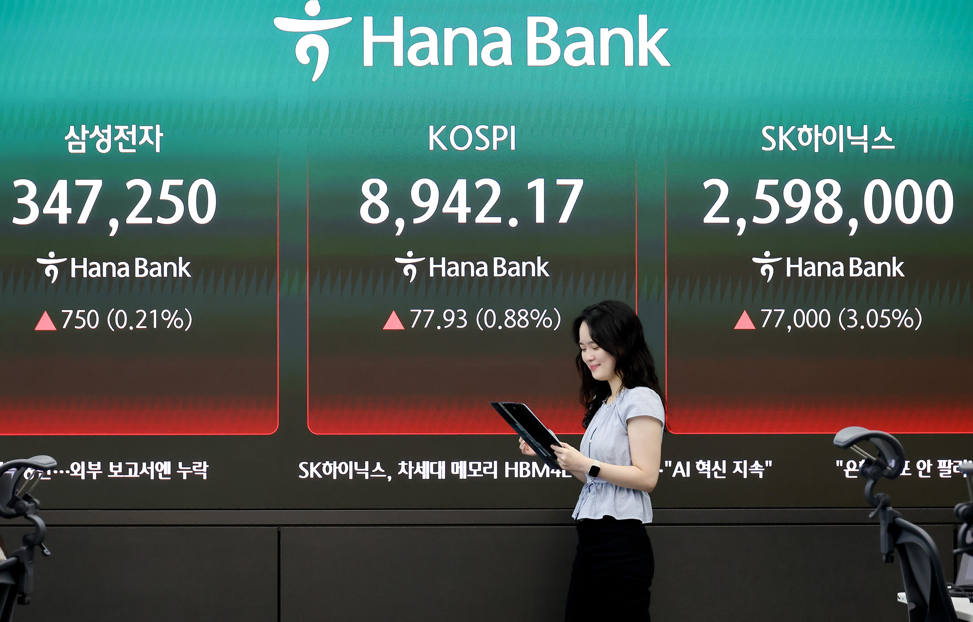 하나은행 딜링룸;코스피;코스닥;주식;주가;환율;외환;투자