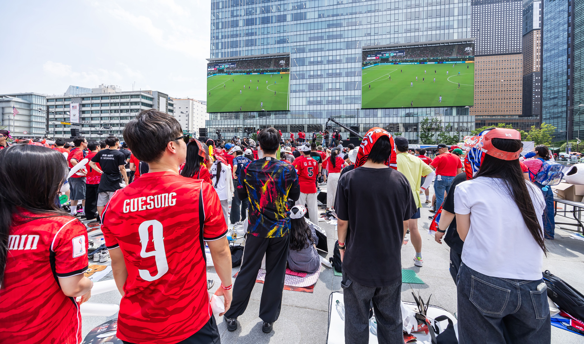 스포츠;축구;월드컵;2026북중미월드컵;한국멕시코전;광화문광장멕시코전응원;월드컵응원;2026북중미월드컵응원인파