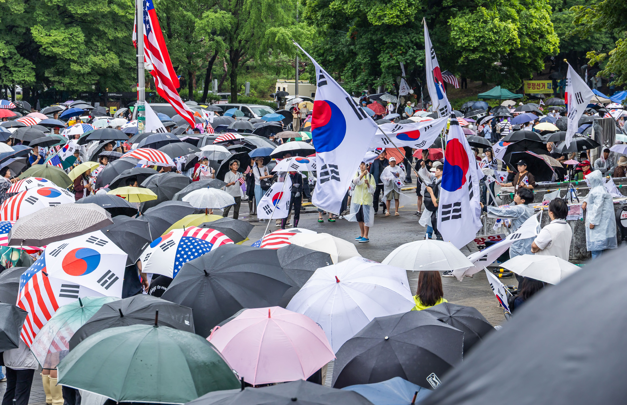 사회;집회;시위;6.3지방선거투표용지부족사태;재선거요구;부정선거주장;잠실개표소봉쇄시위;잠실개표소봉쇄극우;극우집회;태극기집회;올림픽공원투표소봉쇄