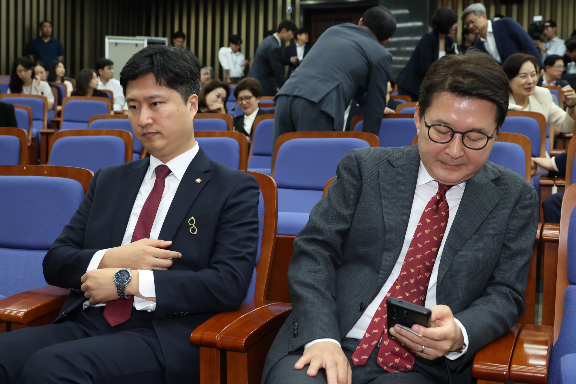 정치;국회;의원총회;우재준