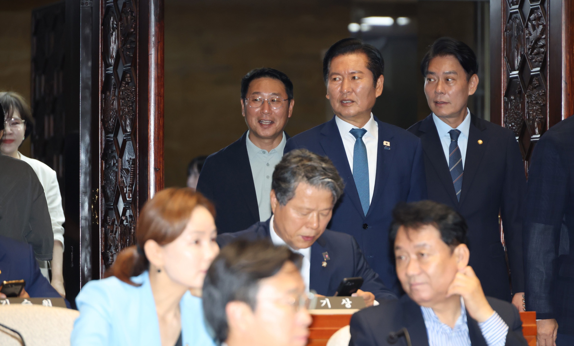 정치;국회;의원총회;더불어민주당;정청래