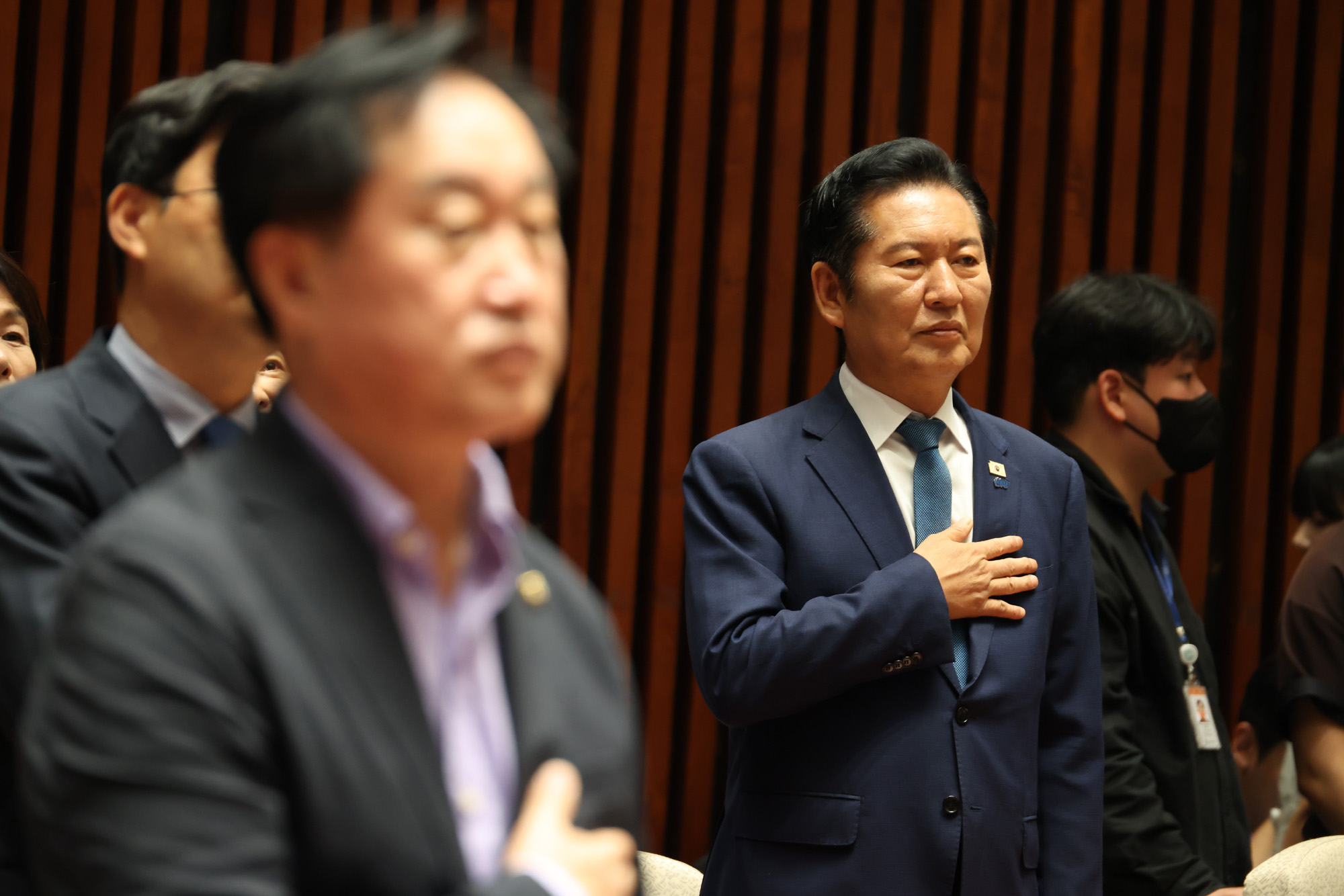 정치;국회;의원총회;더불어민주당;정청래