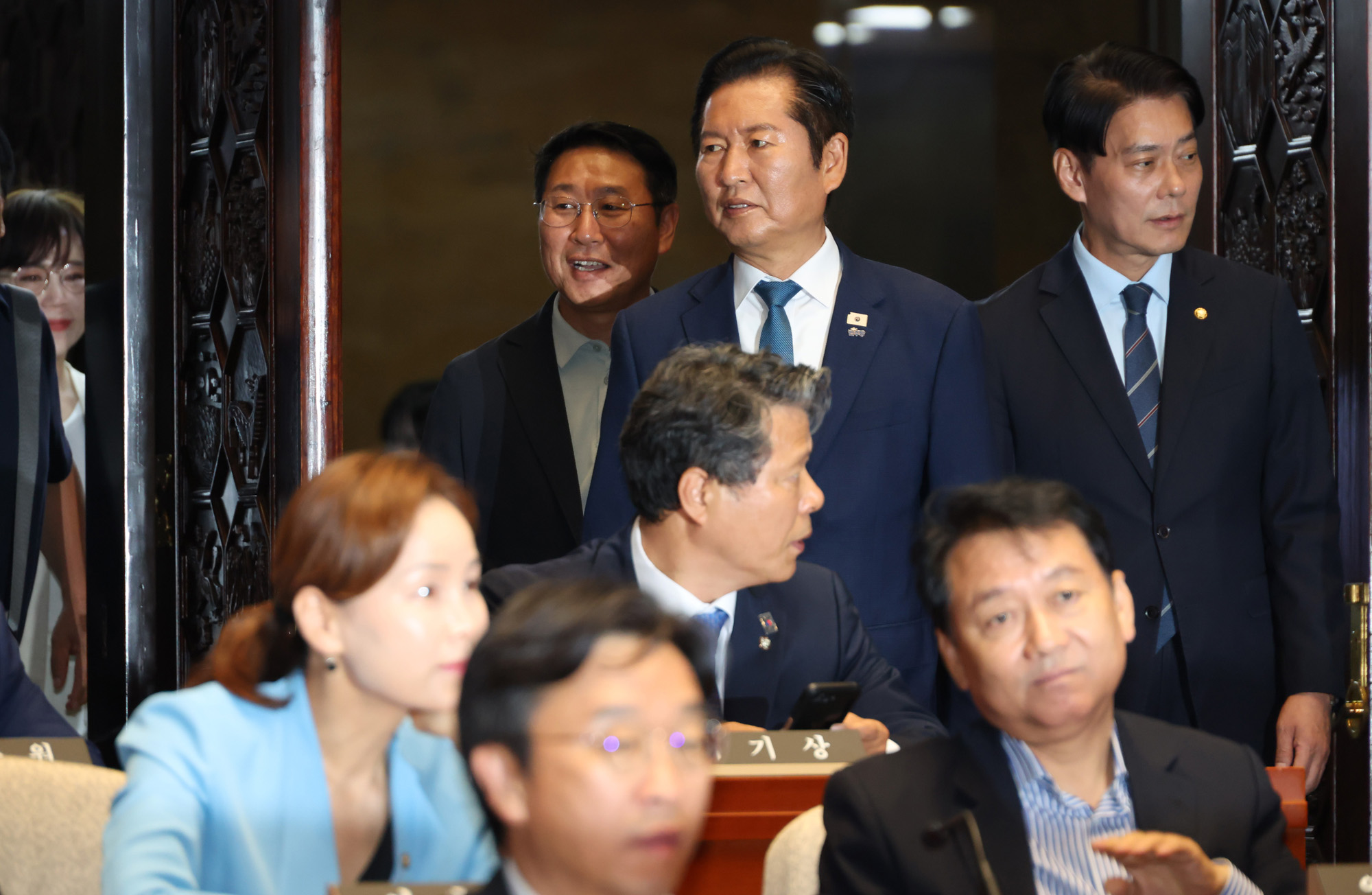 정치;국회;의원총회;더불어민주당;정청래