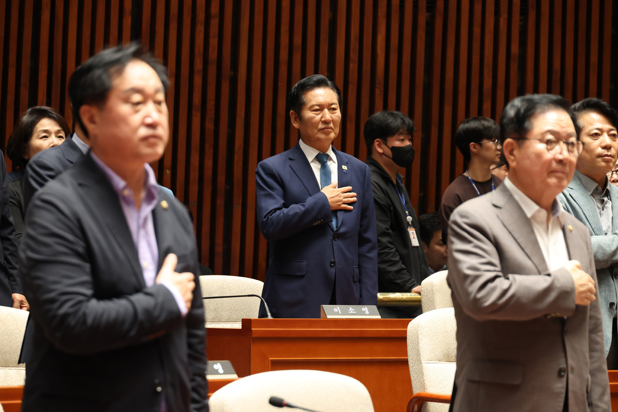 정치;국회;의원총회;더불어민주당;정청래