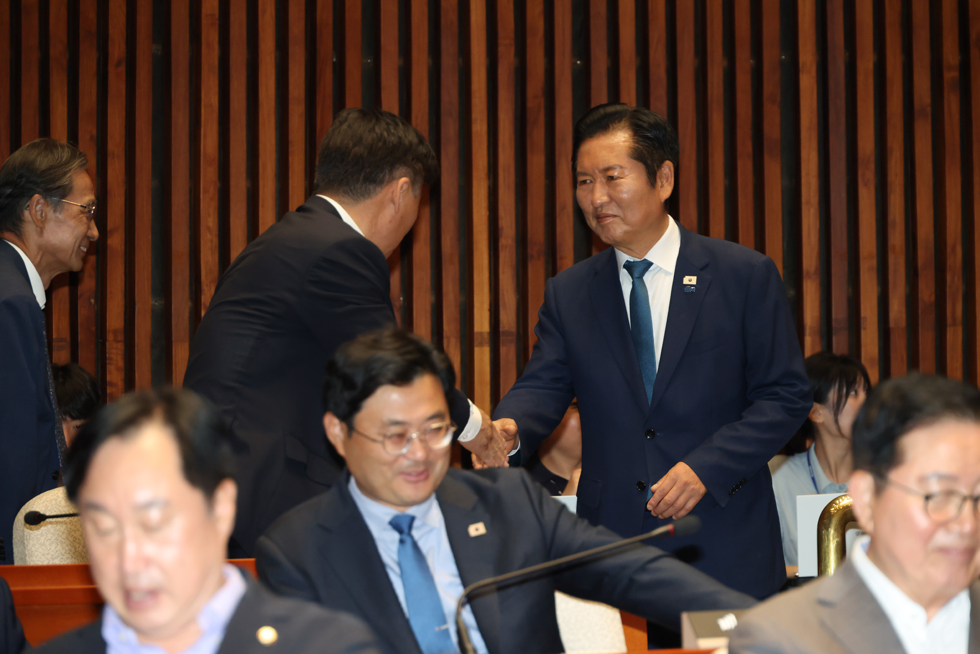 정치;국회;의원총회;더불어민주당;정청래