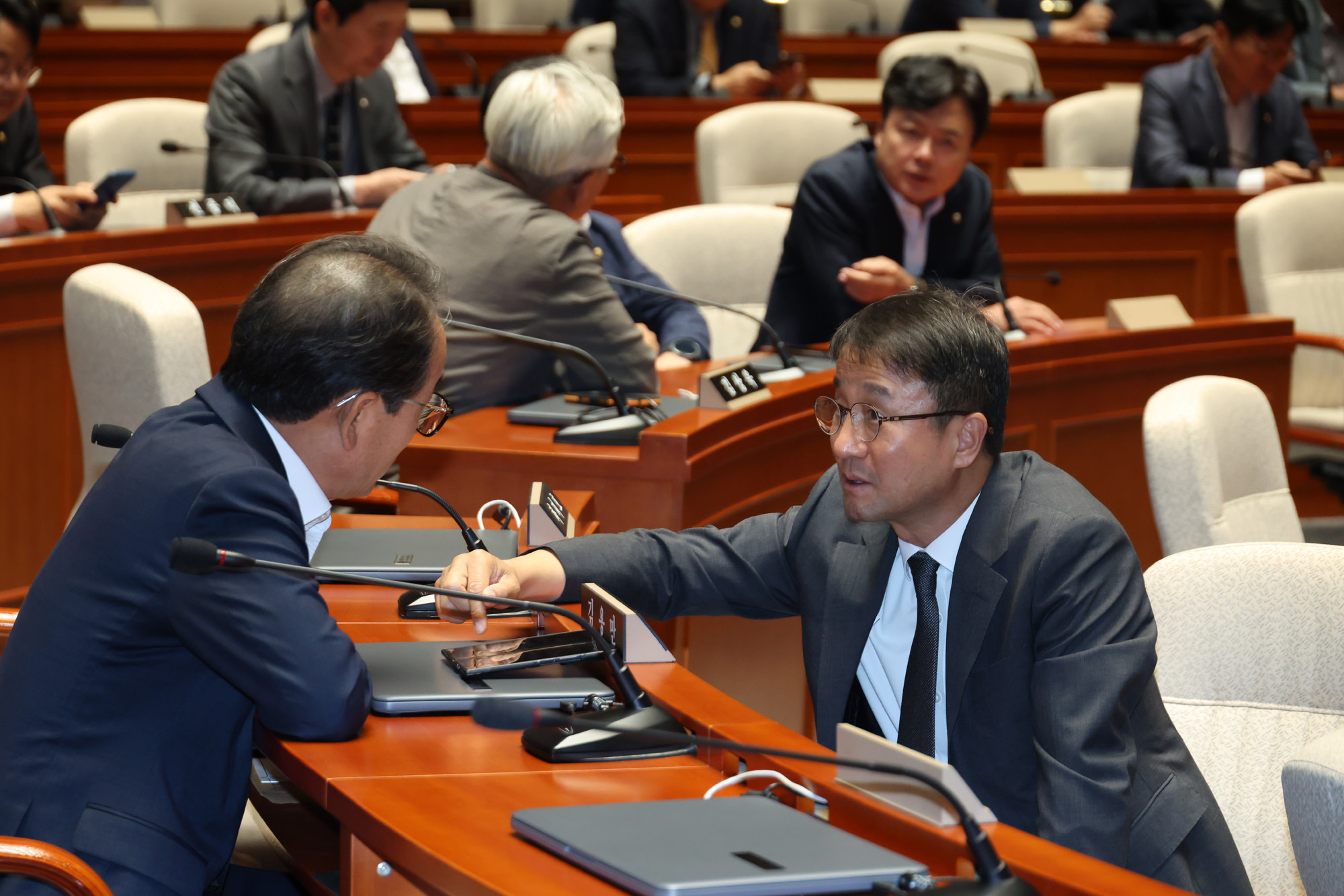 정치;국회;의원총회;더불어민주당;한병도