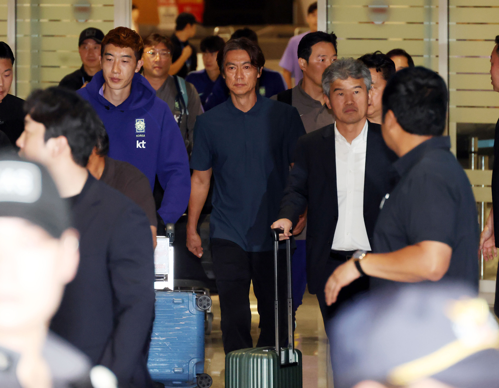 스포츠;축구;2026북중미월드컵;축구국가대표팀귀국;홍명보귀국;홍명보전축구대표팀감독