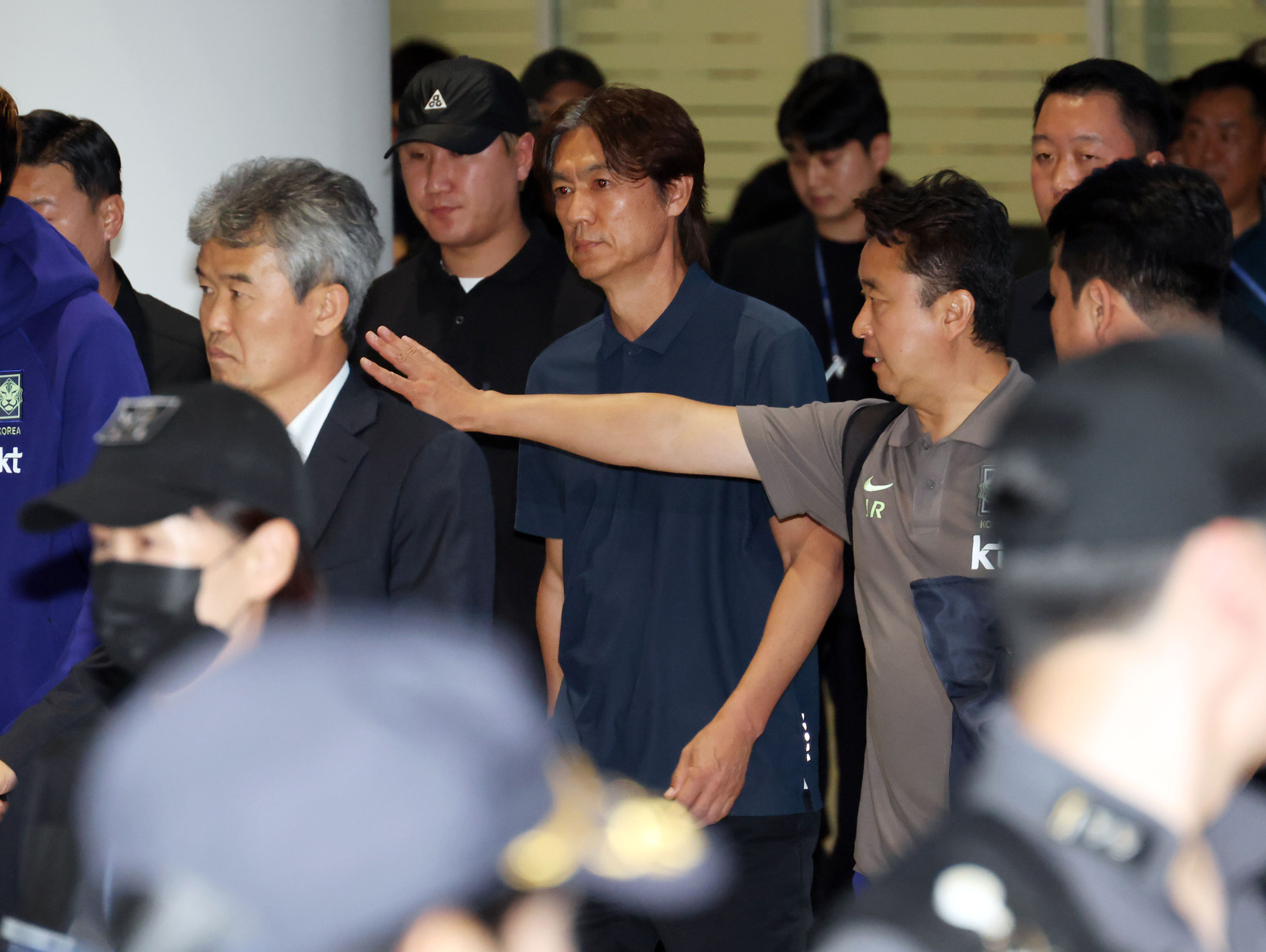 스포츠;축구;2026북중미월드컵;축구국가대표팀귀국;홍명보귀국;홍명보전축구대표팀감독